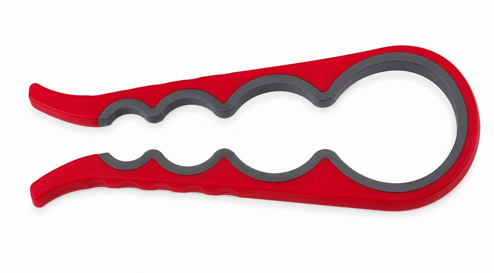 HH-Haushalt Flaschenöffner Flaschen + Dosenöffner Multifunktion 4 in 1 Rot