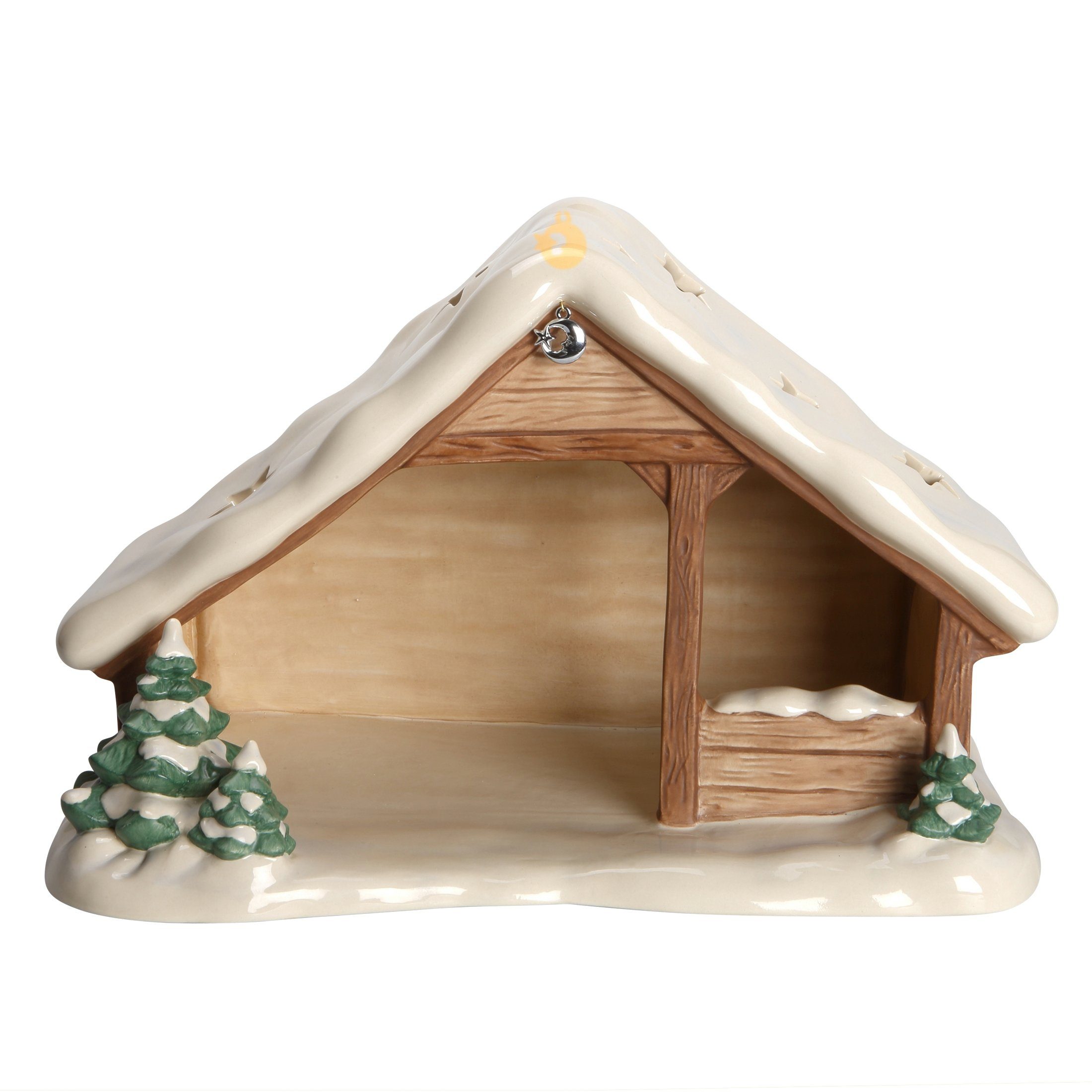 BRUBAKER Weihnachtskrippe 34cm - Handbemalte Krippenfiguren Aus Polyresin