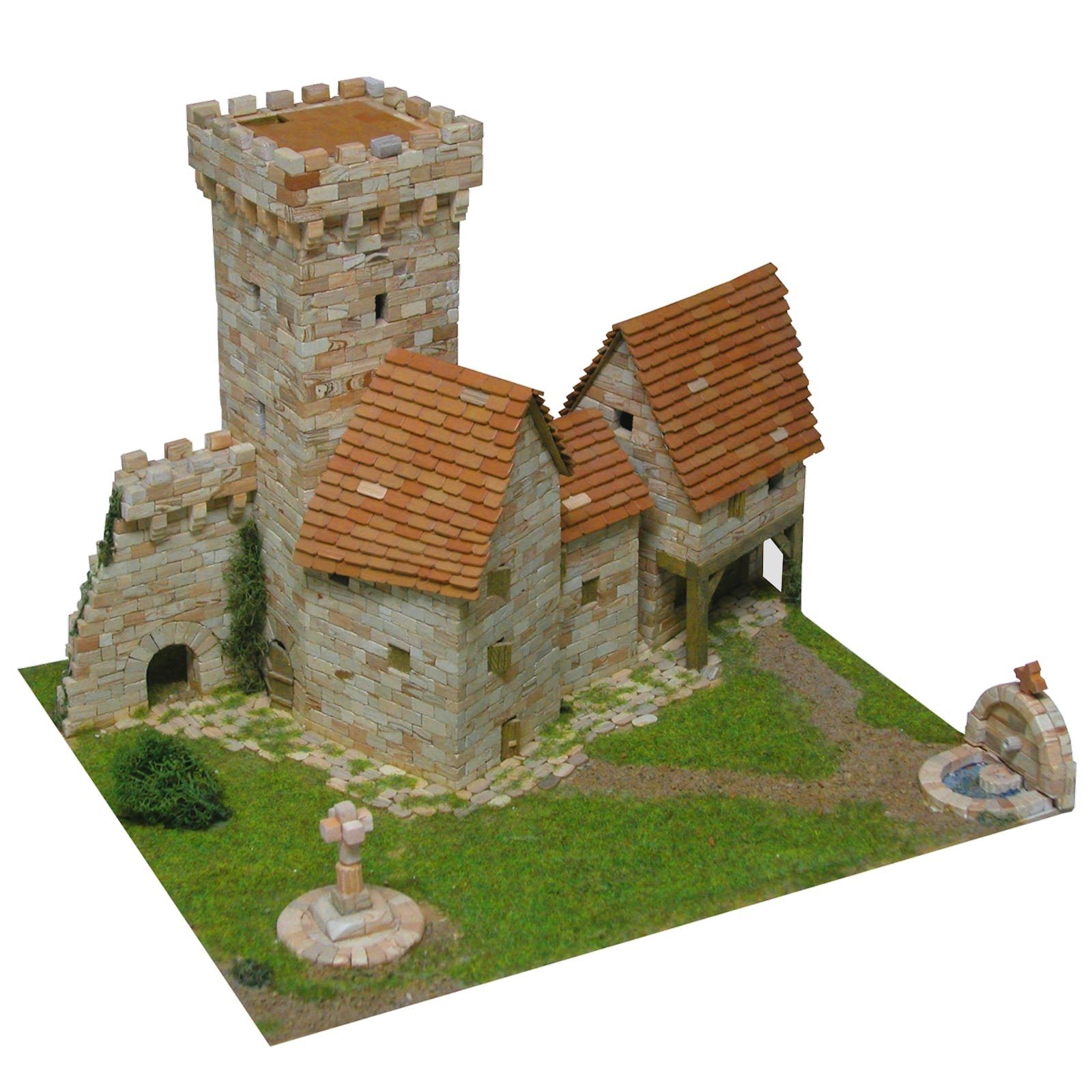 Firma Aedes Ars S.L. ® Modellbausatz AEDES ARS Steinbaukasten Turm - Torre Medieval