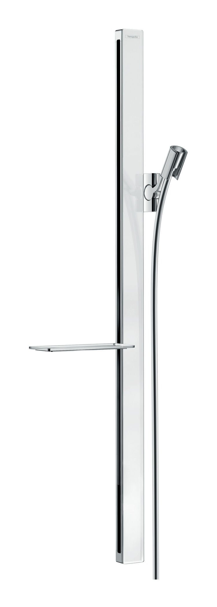 hansgrohe Duschstange Unica, Brausestange E 900 mm - Weiß / Chrom