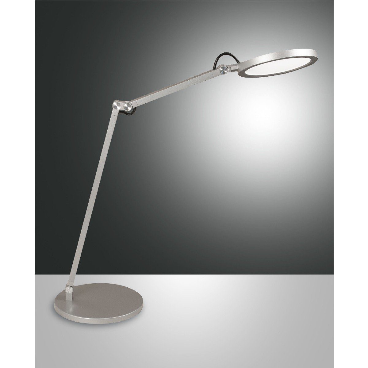 FABAS LUCE LED Schreibtischlampe Regina, verstellbar, modern fest flexibel LED - integriert, Leseleuchte, Touchdimmer, Kaltweiß, Warmweiß Aluminium