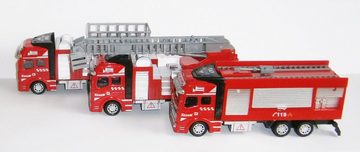 Spielzeug-Feuerwehr FEUERWEHRAUTO 19cm Feuerwehr Truck Auto Modellauto Modell Löschfahrzeug Spielzeugauto Spielzeug Kinder Geschenk 09 (mit Hebebühne)