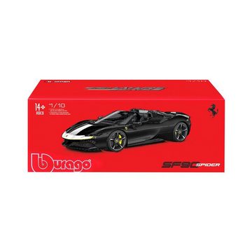 Bburago Modellauto Ferrari Signature - SF90 Spider (schwarz), Maßstab 1:18