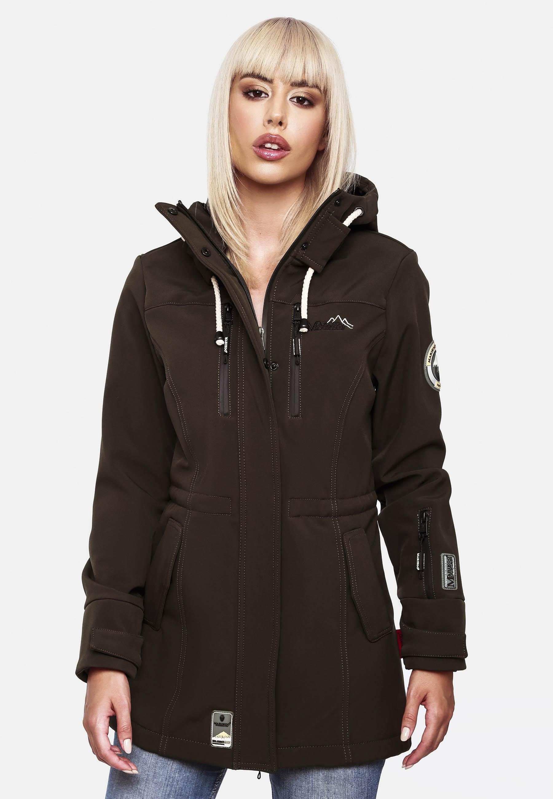 Marikoo Funktionsmantel Zimtzicke Softshell Parka mit Kapuze – Bild 5 von 5