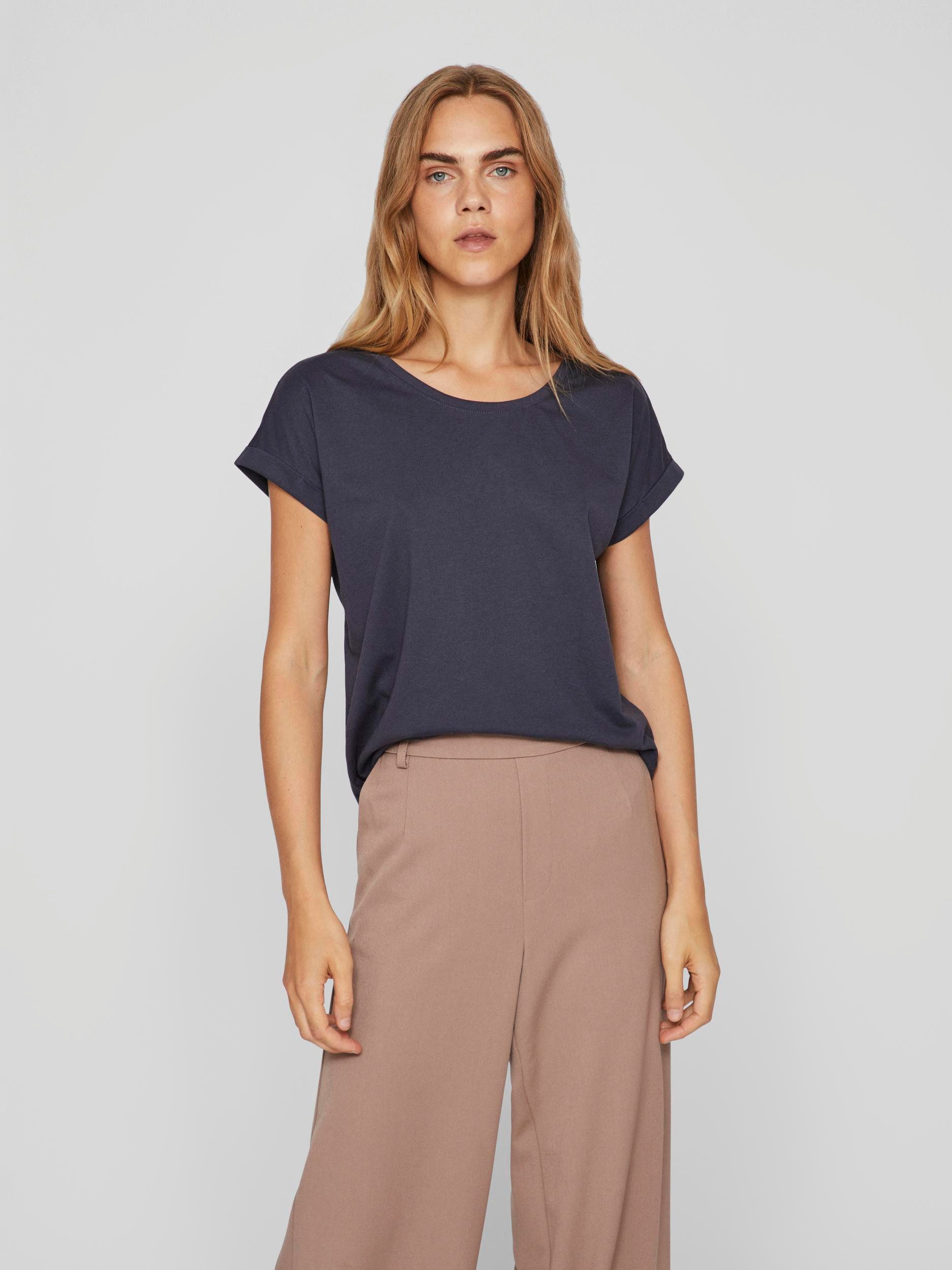 Vila Rundhalsshirt VIDREAMERS NEW PURE T-SHIRT/SU-NOOS günstig online kaufen