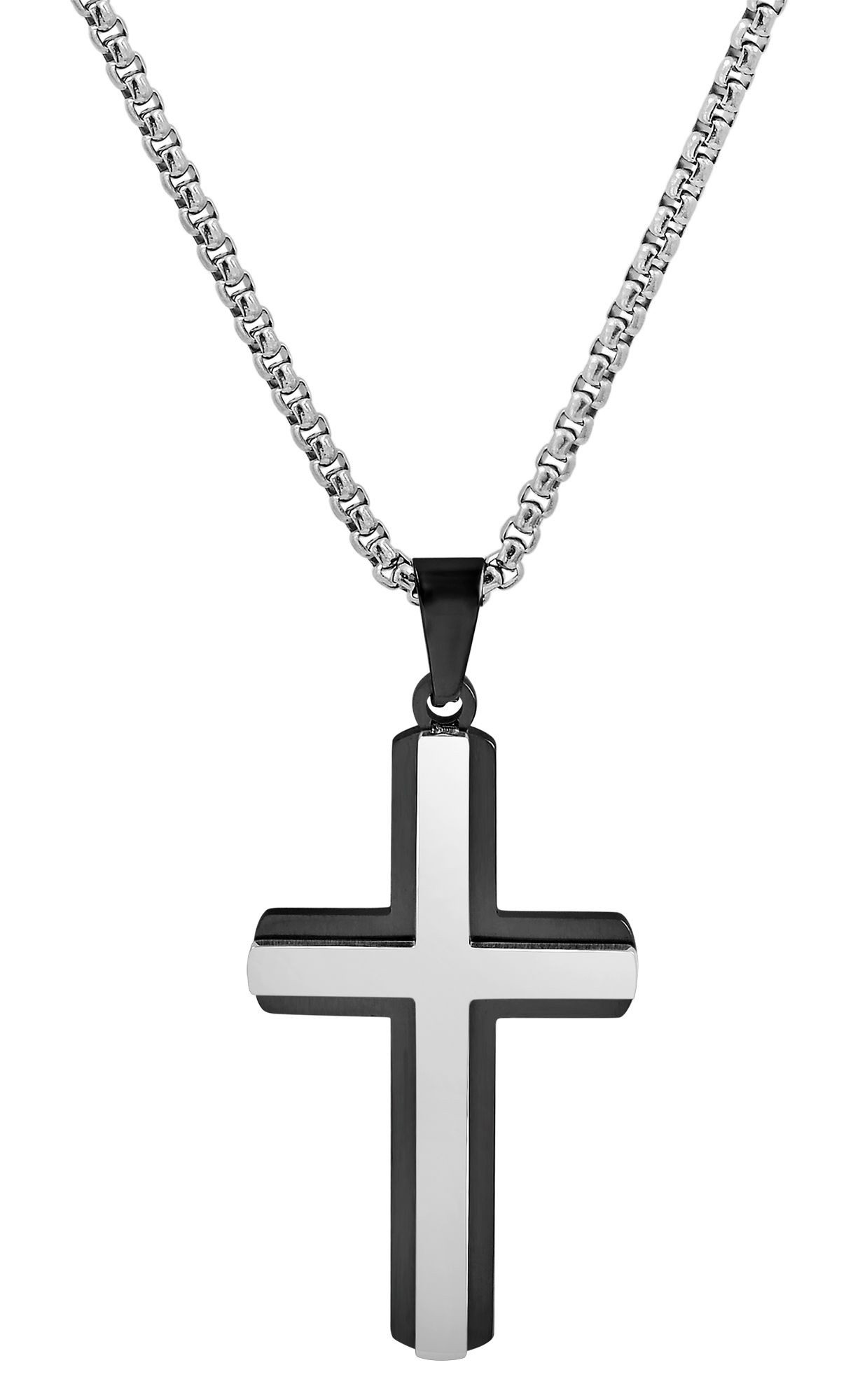 Kettenanhänger Anhänger – Kreuz Kreuzanhänger aus Edelstahl
