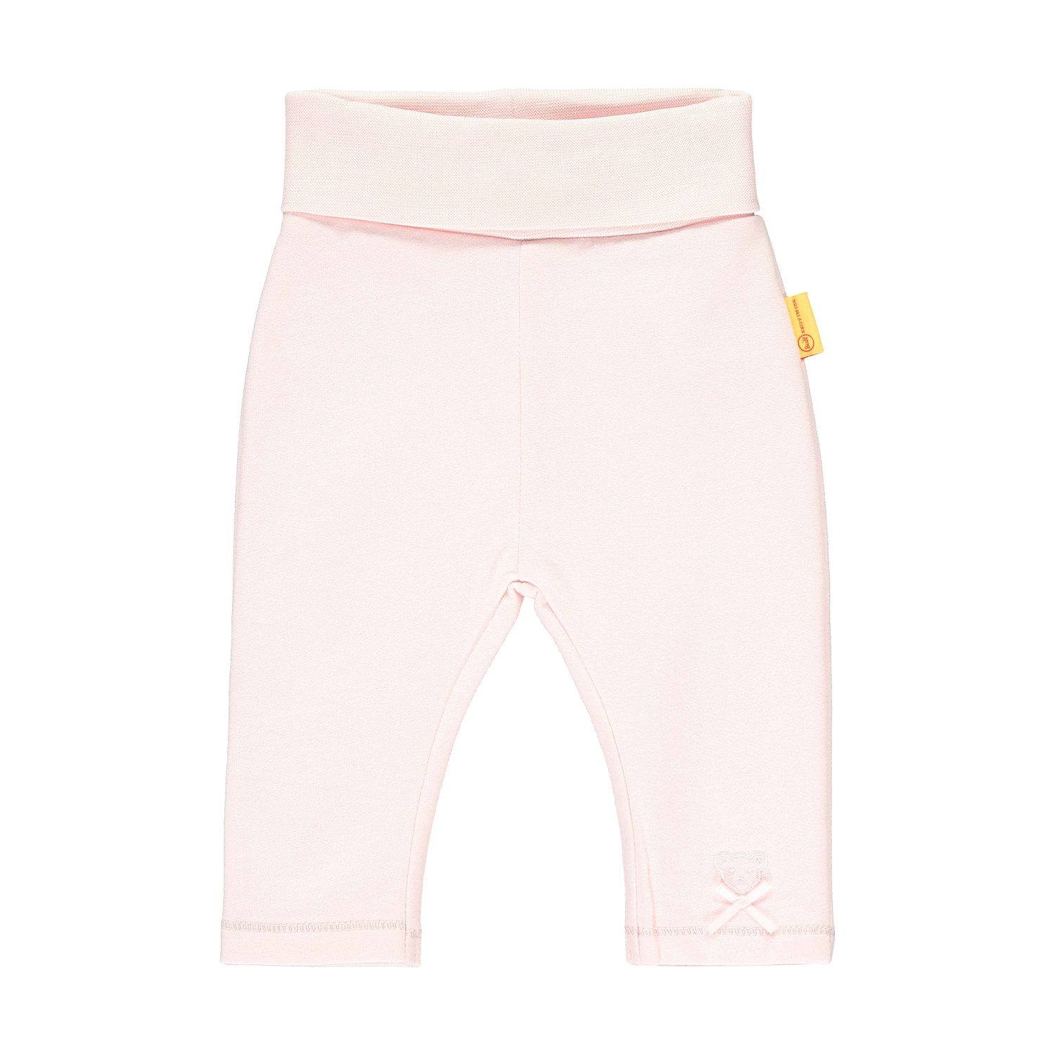 Steiff Collection Leggings Steiff Baby Leggings rosa mit Schleifchen und Teddy Stitching