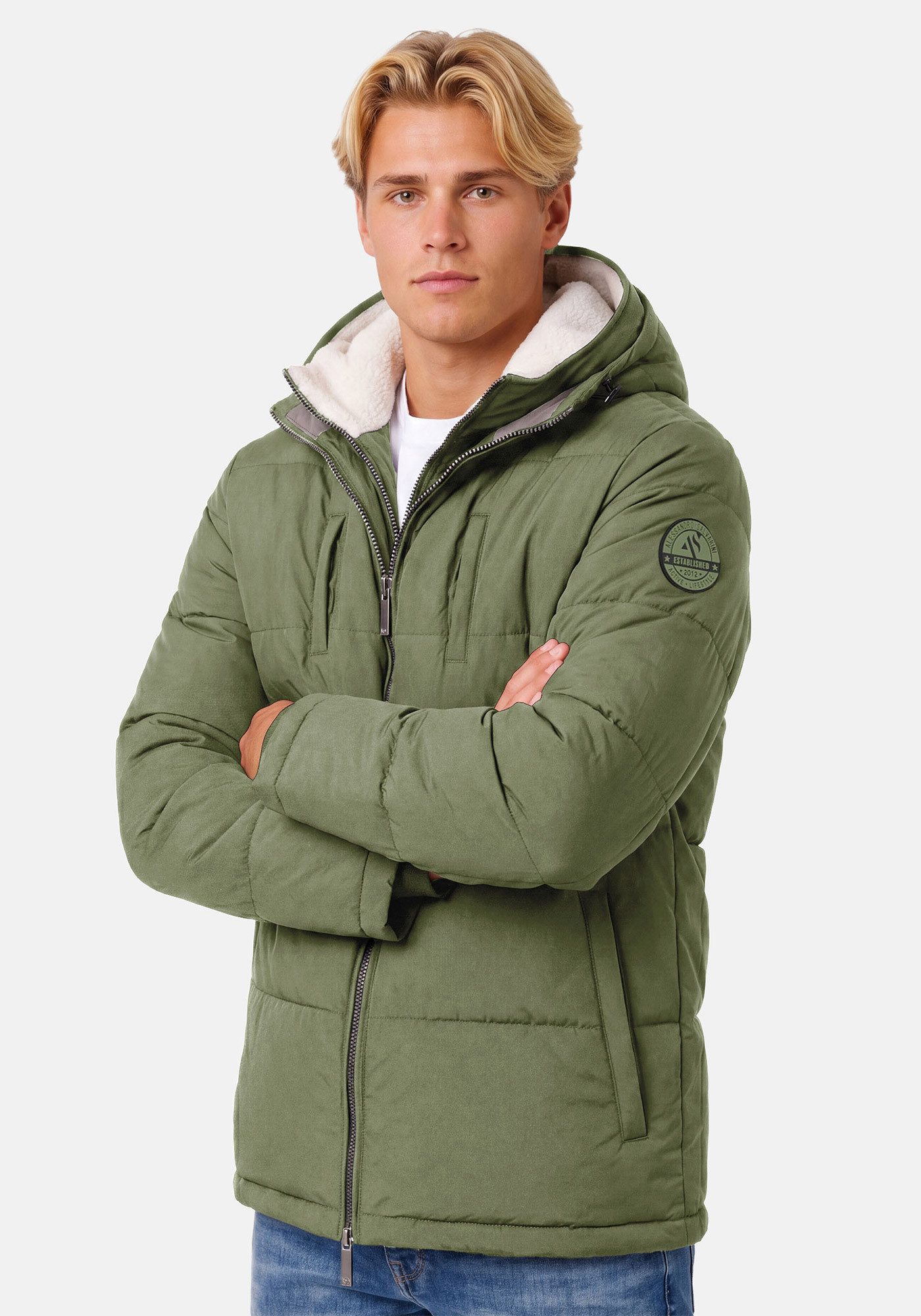 Alessandro Salvarini Winterjacke ASFredii mit abnehmbaren Teddy-Fleece-Innenlayer – Bild 3 von 5