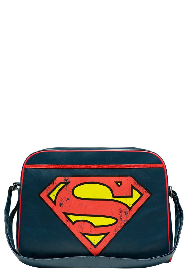 LOGOSHIRT mit - Superman Schultertasche Logo, coolem Superman-Logo