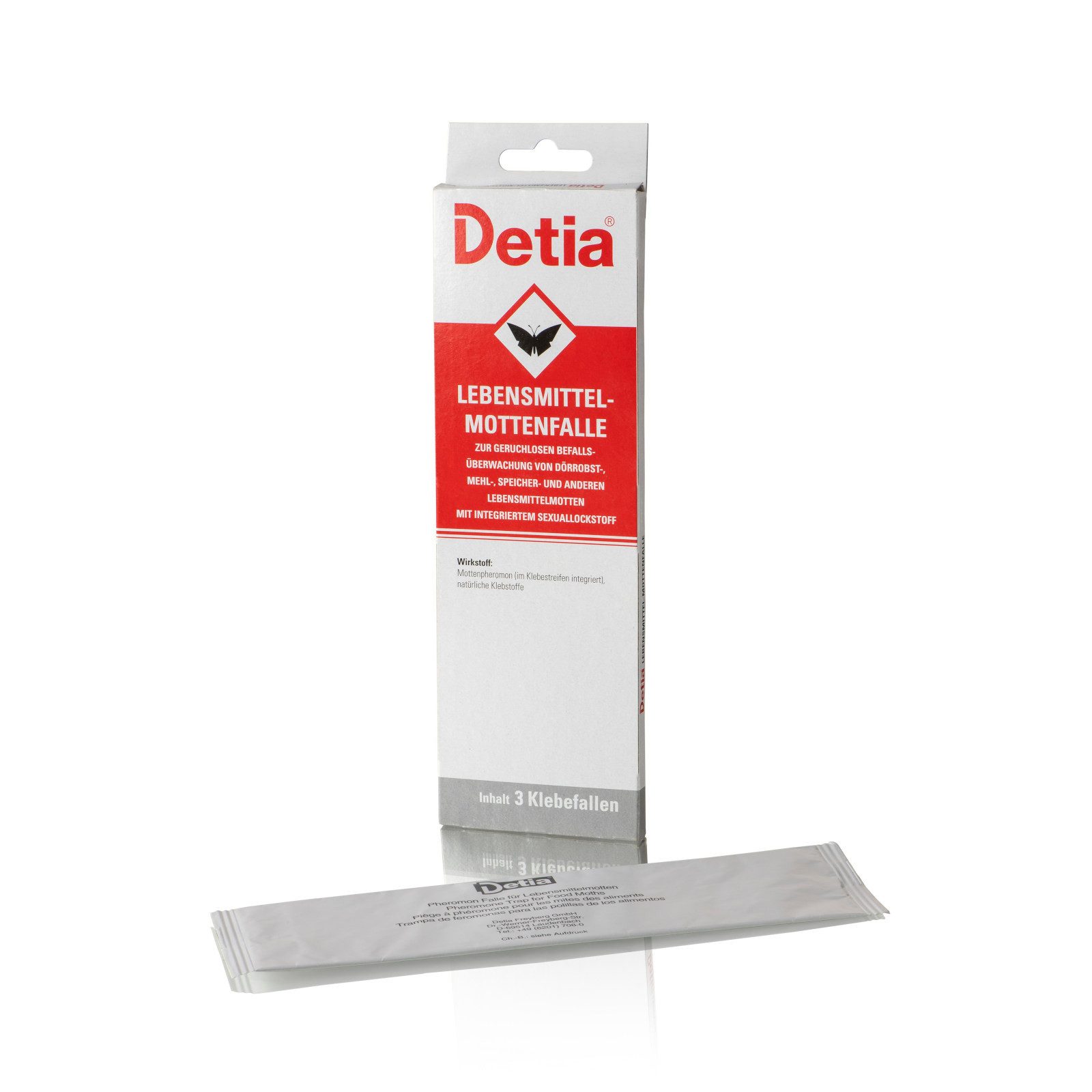 Detia Klebefalle Lebensmittel-Mottenfalle, 3 Klebefallen