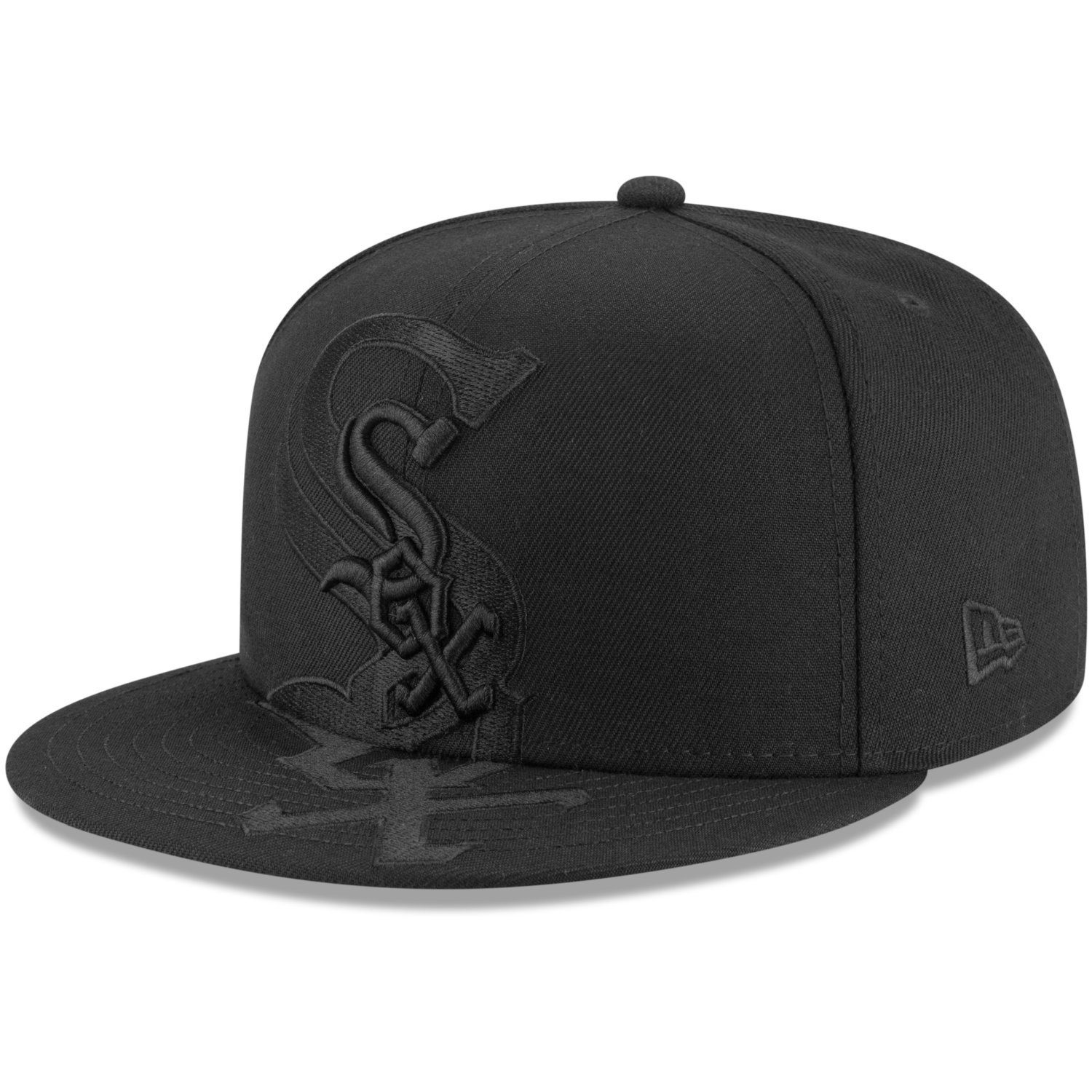 New Era Logo 59Fifty Chicago Sox Fitted White Cap Teams MLB SPILL