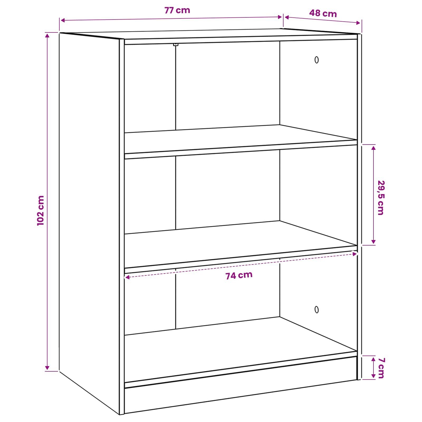 vidaXL Kleiderständer Kleiderschrank Altholz 77 x 48 x 102 cm Holzwerkstoff, (1 St)