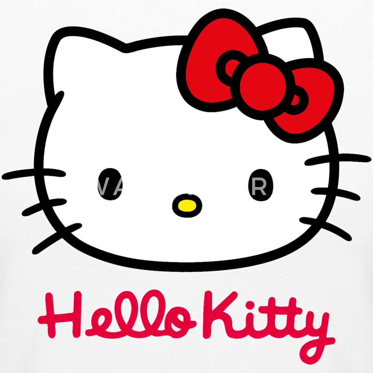 Spreadshirt T-Shirt Hello Kitty Klassisch Mit Schriftzug Crop Top (1-tlg) günstig online kaufen