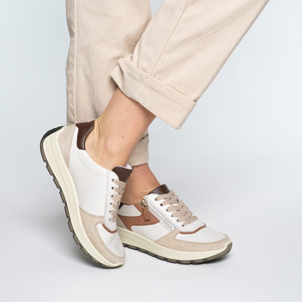 Ara NEW YORK Plateausneaker Plateau, Freizeitschuh, Halbschuh, Schnürer, Kontrastbesätze, H-Weite