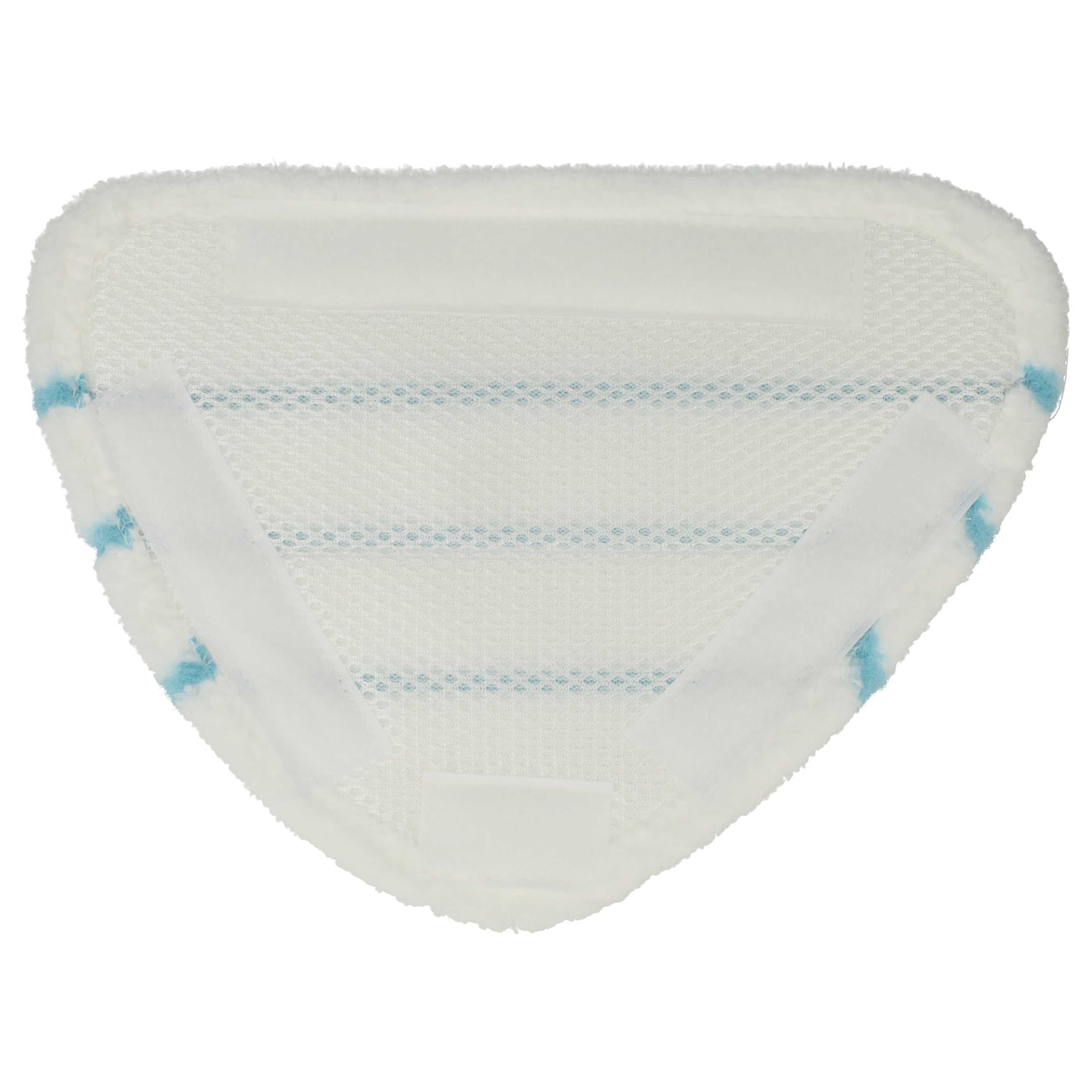 vhbw passend für Ariete Dampfreiniger Wischbezug (Polyester / Polyamid, 20.5x28.9 cm, 2-tlg., Ersatzbezug zur Befestigung an Ihrem Dampfreiniger) – Bild 4 von 5