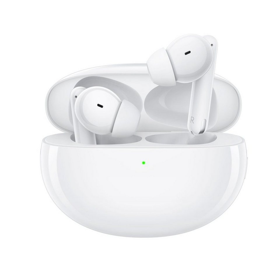 Oppo W52 Enco Free 2 in-ear Headset weiß wireless In-Ear-Kopfhörer  (Freisprechfunktion, Siri, Google Assistant, Alexa, Bluetooth,  wasserbeständig)