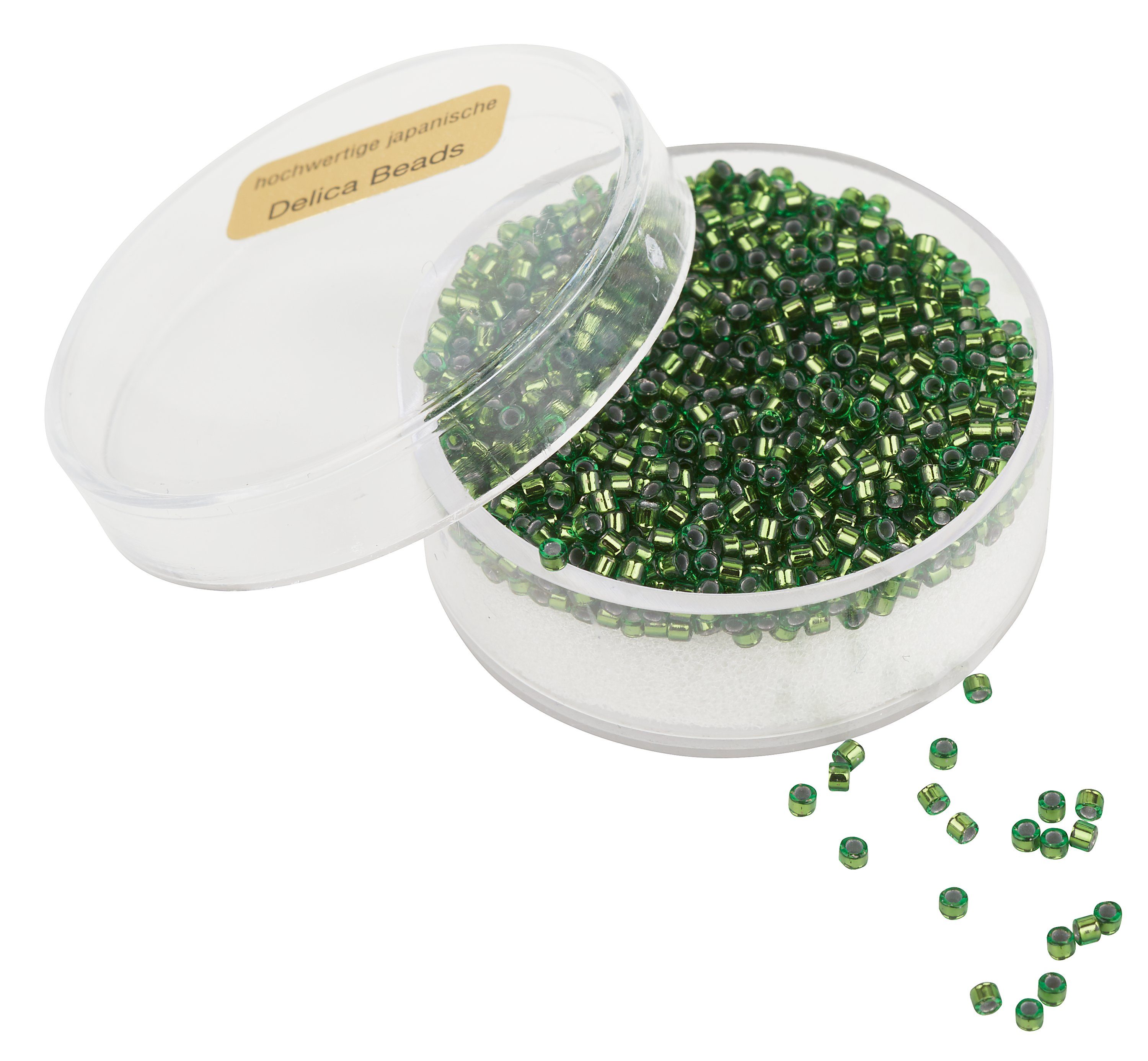 Pracht Bastelperlen Schmuckperlen Delica-Roccailles, 2 mm, unterschiedliche Farbauswahl