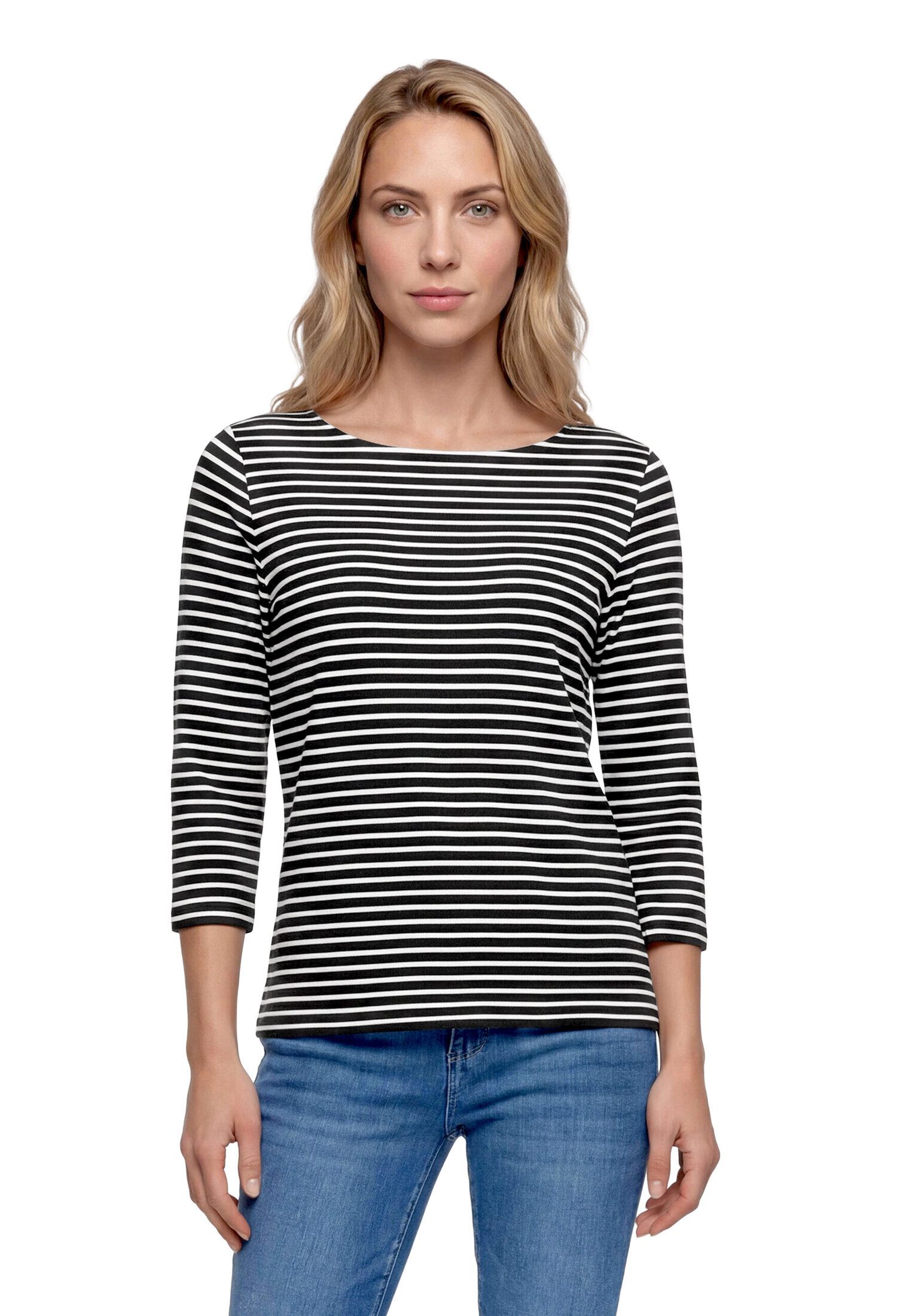 Betty Barclay 3/4-Arm-Shirt Damen mit Ringel (1-tlg)