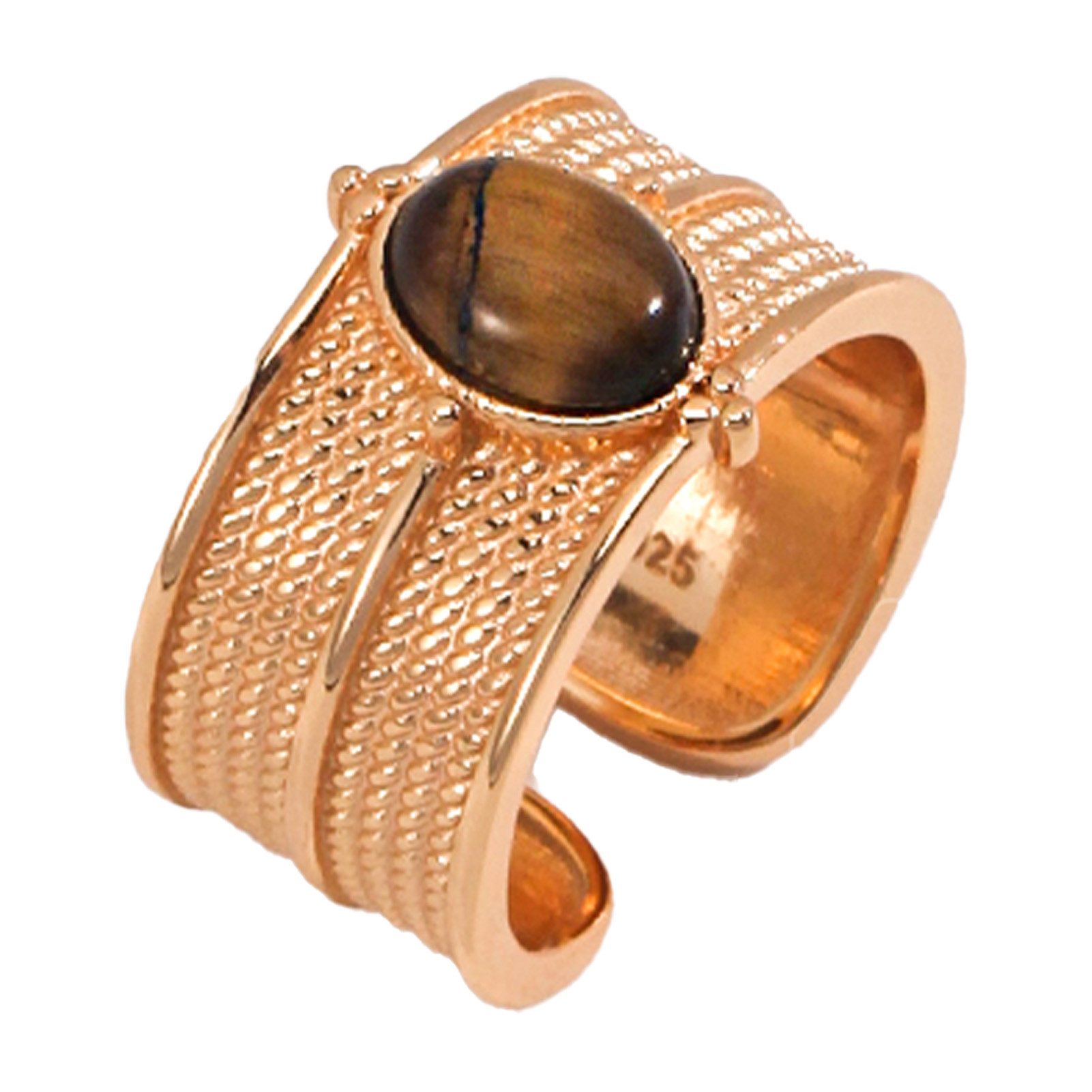 Jumpeak Silberring ring silber 925 damen,tigerauge ring,ring silber 925 damen breit, 18kring vergoldet,ring verstellbar,damen geschenk,geschenk für frau