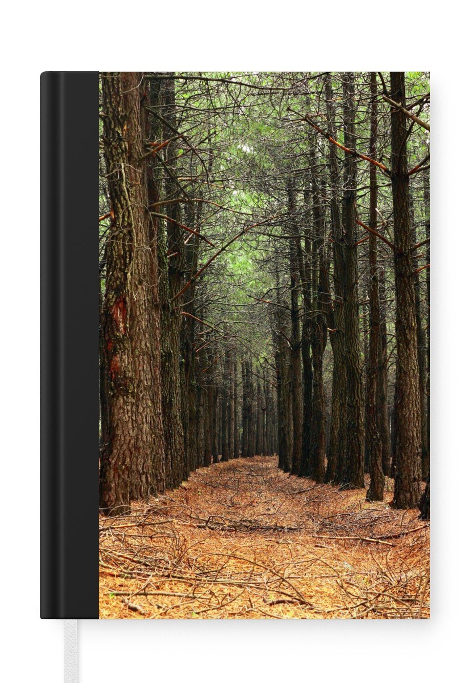 MuchoWow Notizbuch Herbst - Dekoration - Wald, Journal, Merkzettel, Tagebuch, Notizheft, A5, 98 Seiten, Haushaltsbuch