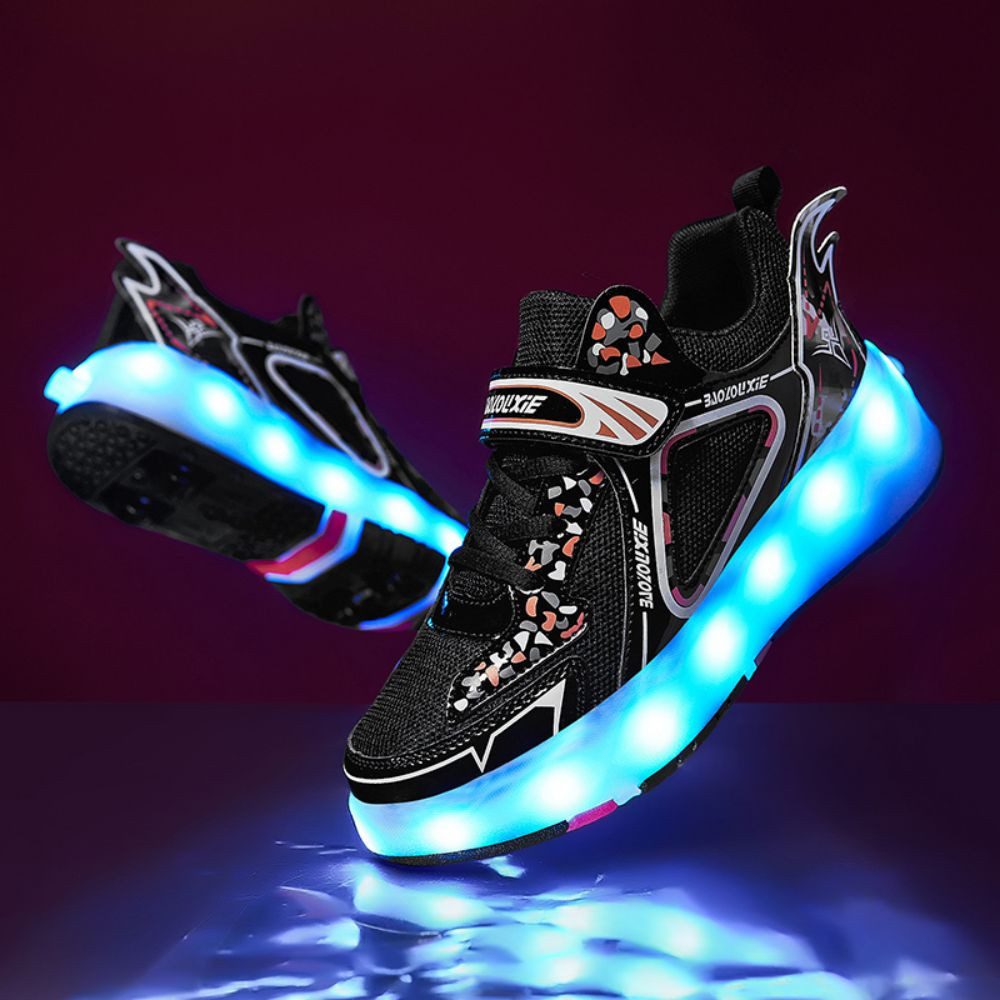 HUSK'SWARE Rollschuhe, Leuchtende Rollschuhe für Kinder,Schuhe mit Rollen