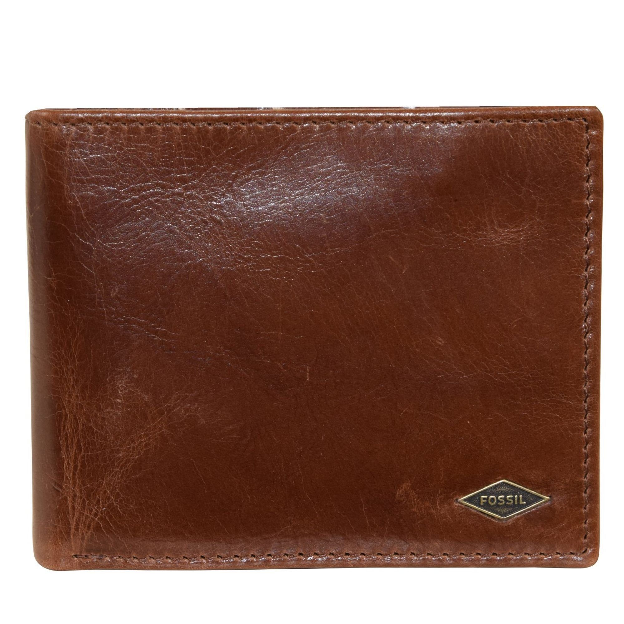 Fossil Geldbörse Ryan, Leder dark brown