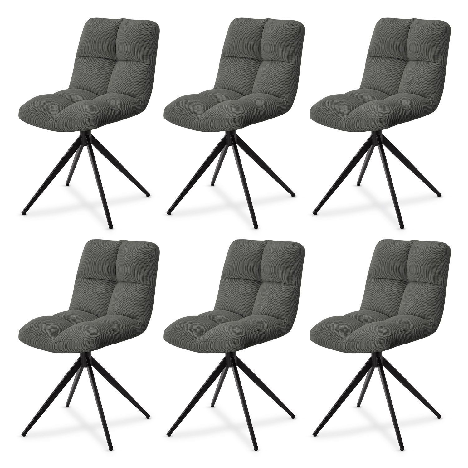 Juskys Esszimmerstuhl Dallas (6 St), 6er günstig online kaufen