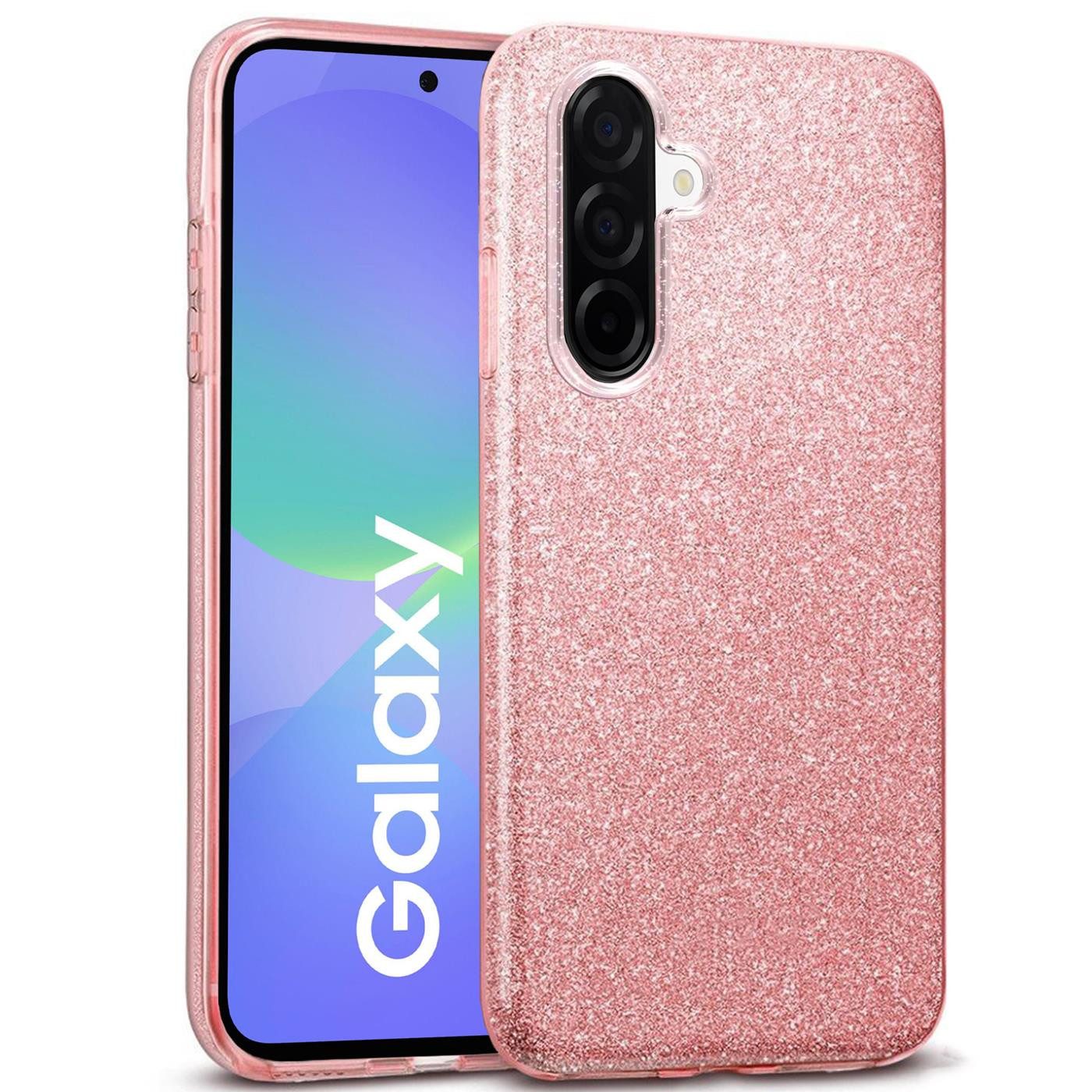 CoolGadget Handyhülle Glitzer Glamour Hülle für Samsung Galaxy A56 5G 6,7 Zoll, Slim Case mit Glossy Effect Schutzhülle für Samsung A56 5G Hülle