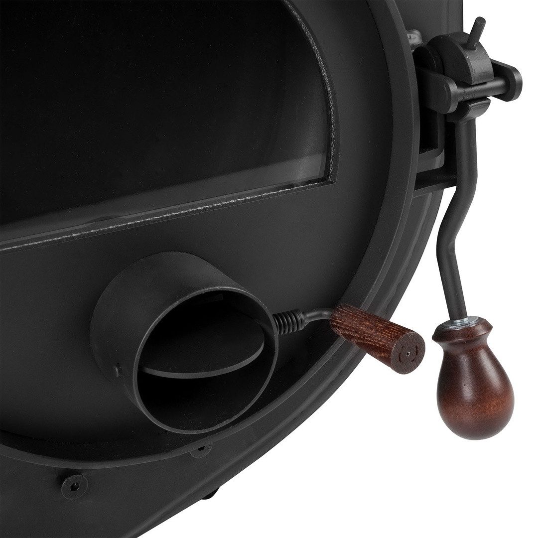 Bruno Kaminofen Bruno® Werkstattofen Mini I schwarz 6 kW Stahl A, 6 kW