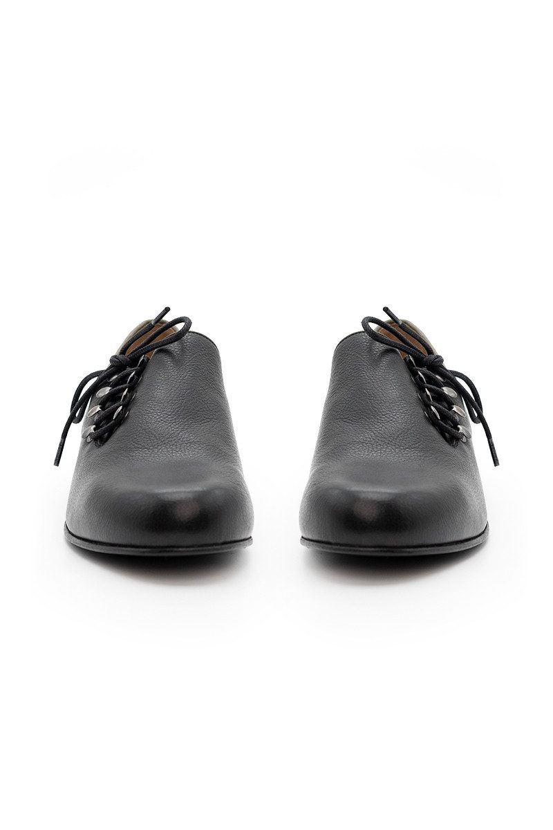 XAVER LUIS Schuhmanufaktur Haferlschuhe - PLATTLER - schwarz Haferlschuh