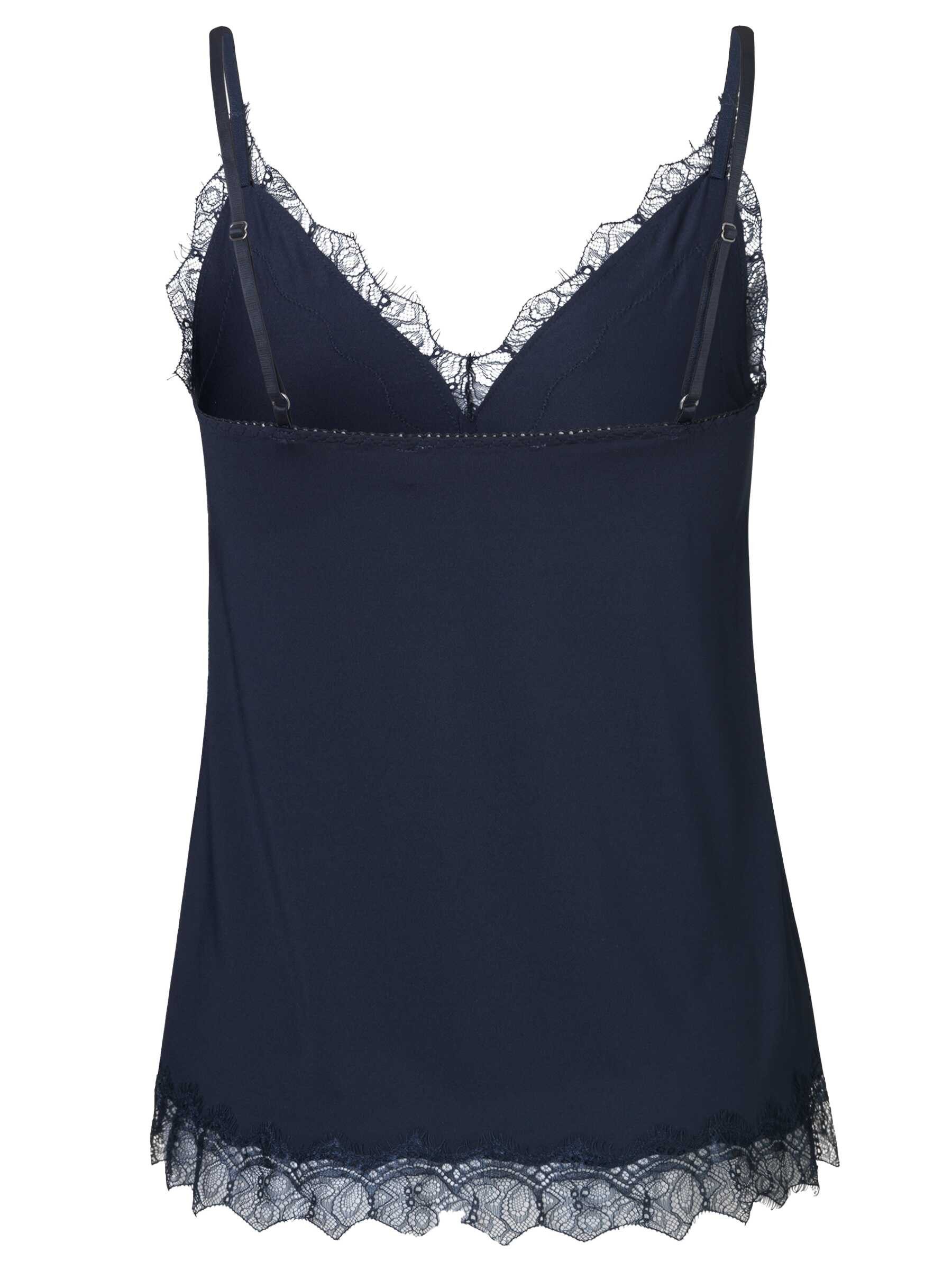 rosemunde Spaghettitop Billie Strap Top Vintage-Spitzenbesatz an Ausschnitt und Saum, feminin – Bild 2 von 4