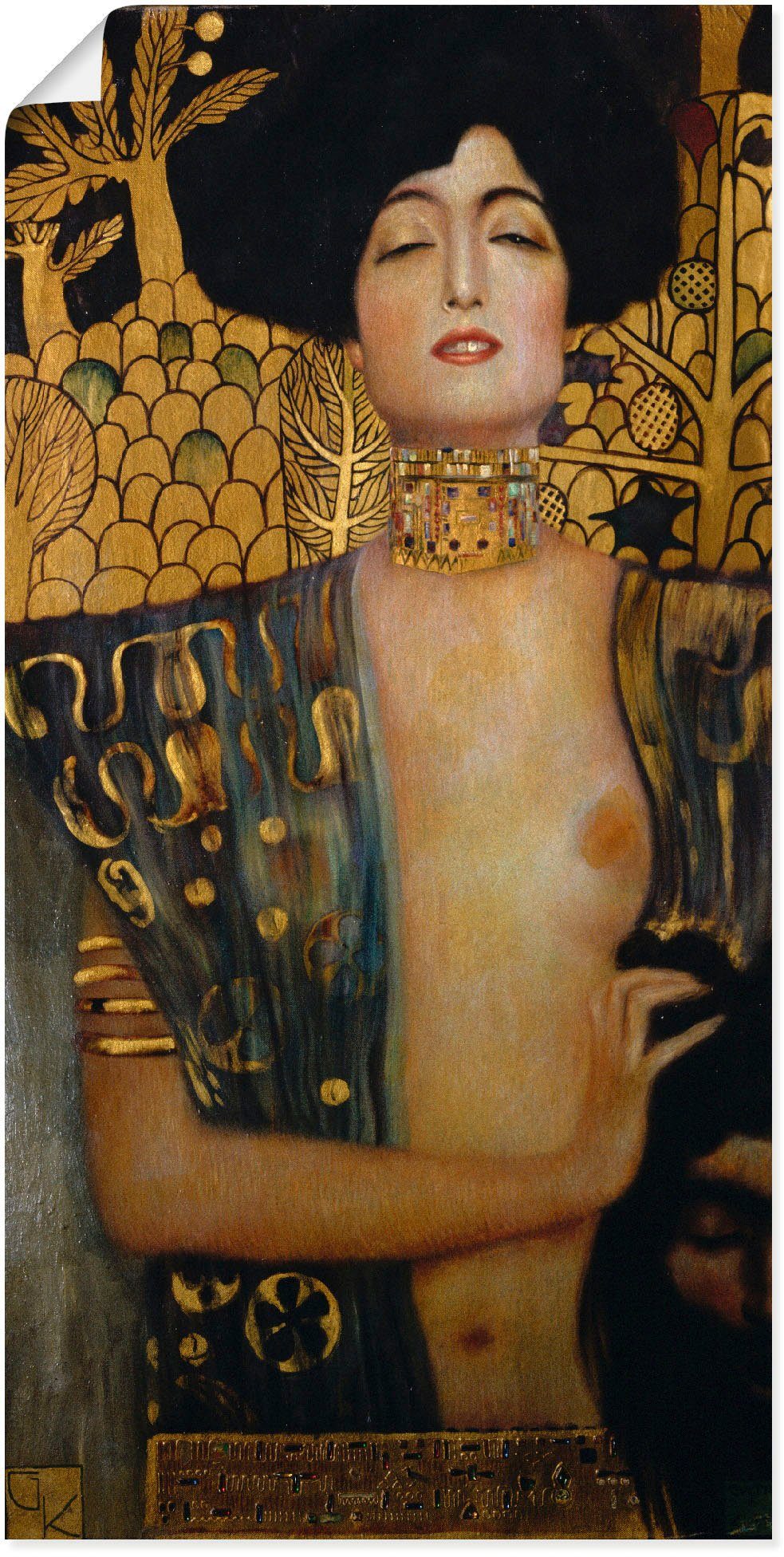 in St), Artland (1 Judith Wandbild I., Frau oder Wandaufkleber Größen Leinwandbild, Poster als versch. 1901,
