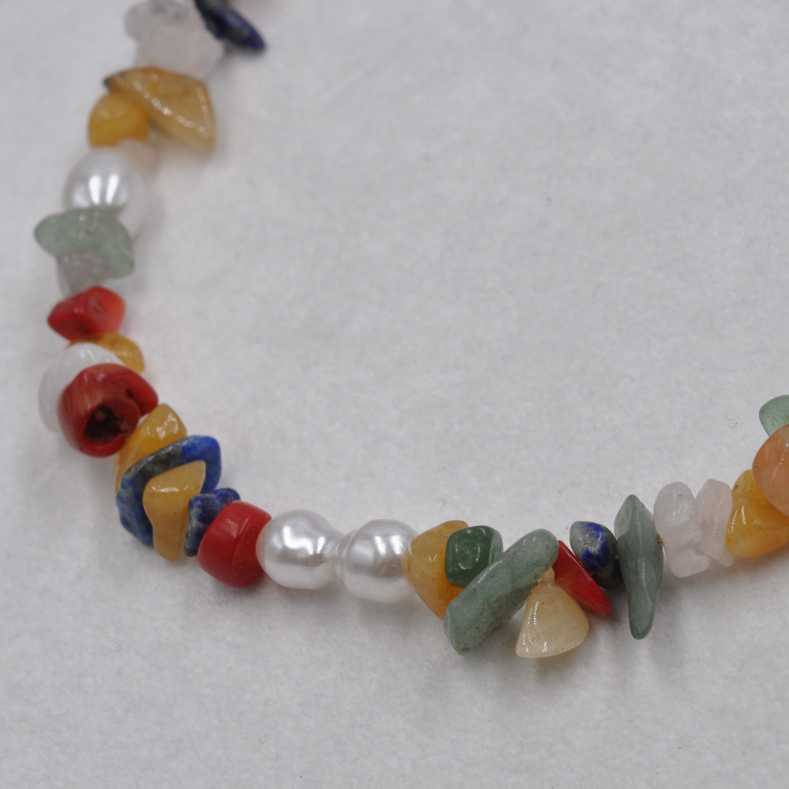 Firetti Collier Schmuck Geschenk Colorful gemstone chips, mit Achat - mit Kunststoffperle