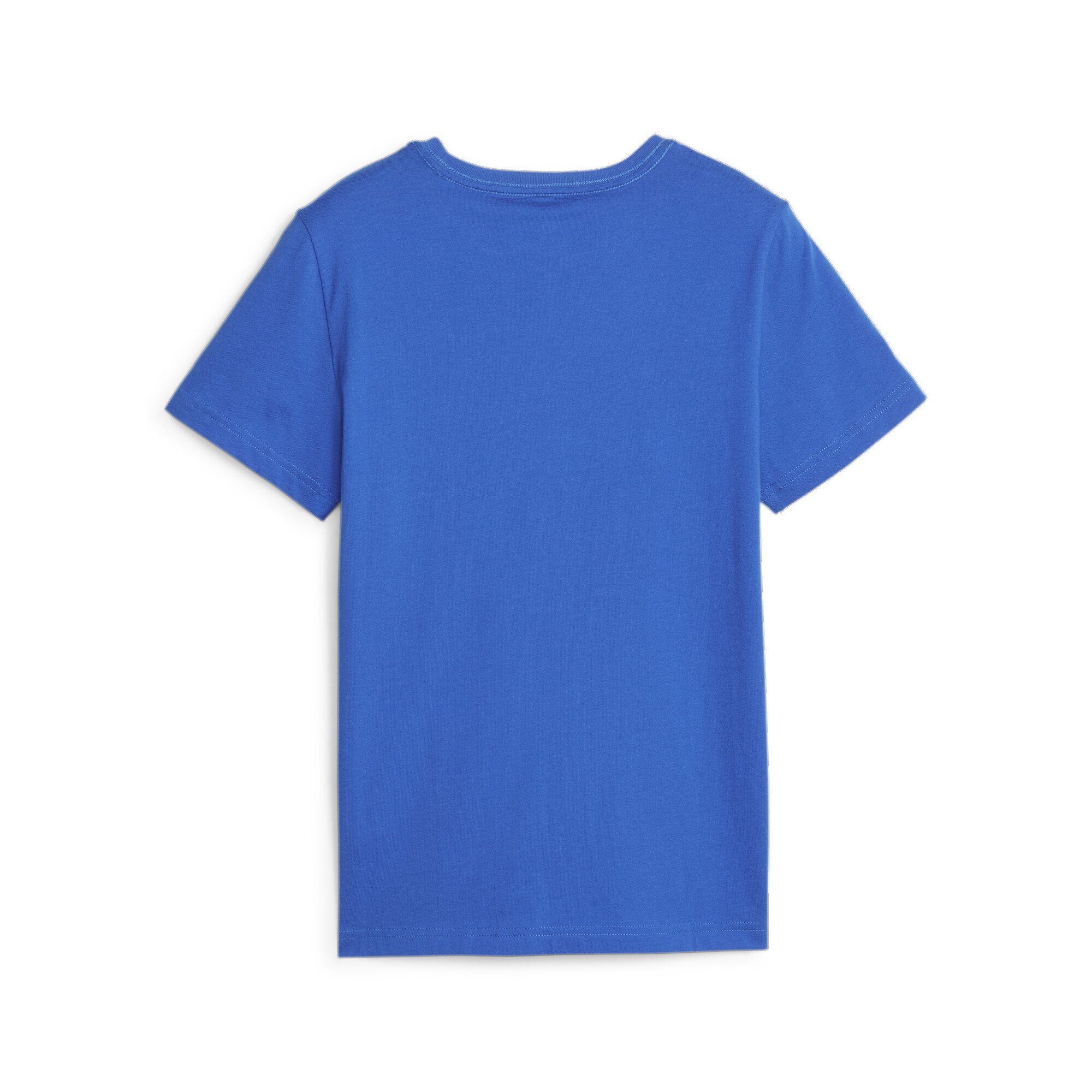 PUMA Trainingsshirt Essentials+ Blue Logo Racing Two-Tone T-Shirt Jungen