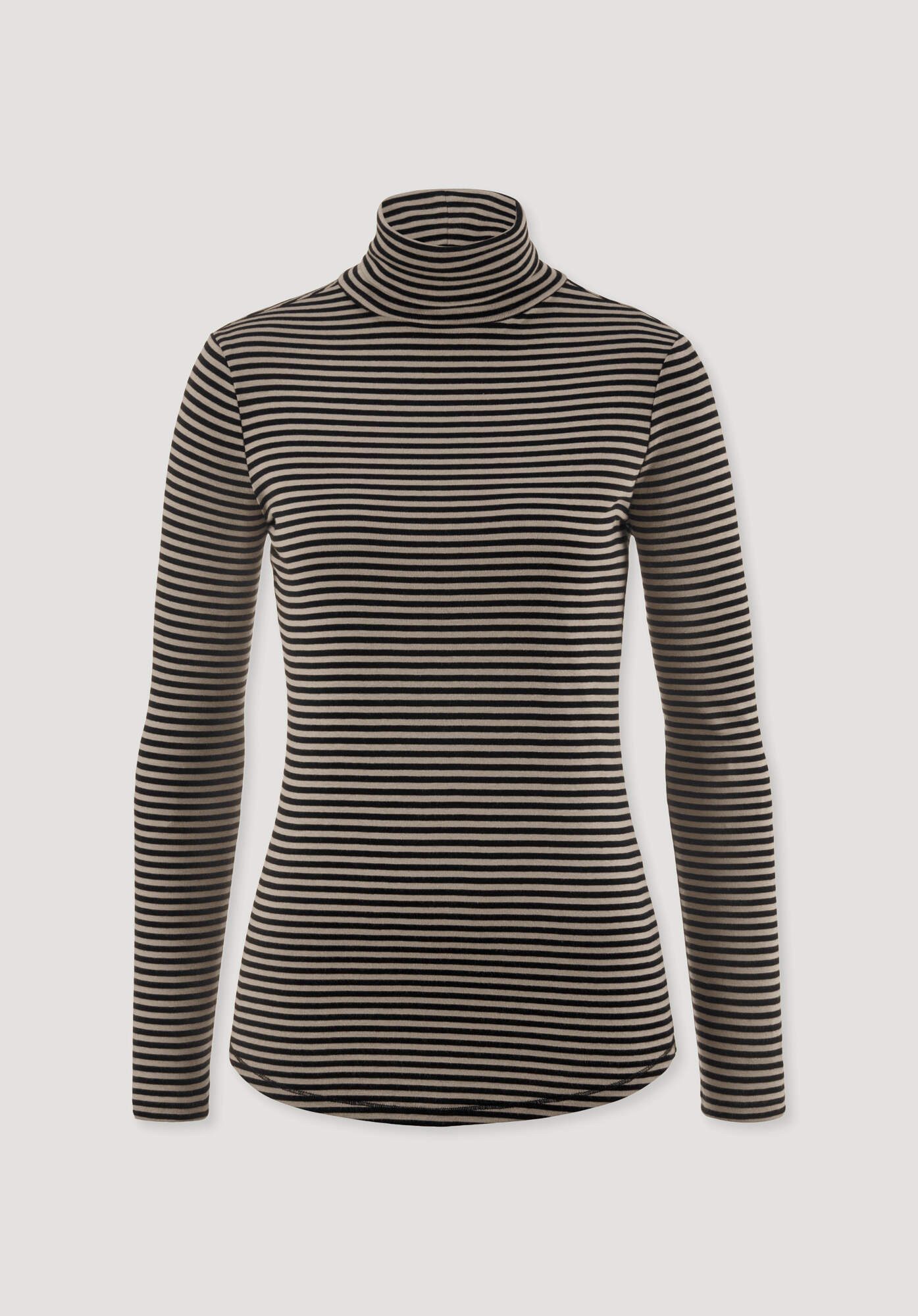 Hessnatur T-Shirt Longsleeve Fitted aus Bio-Baumwolle und Modal (1-tlg)