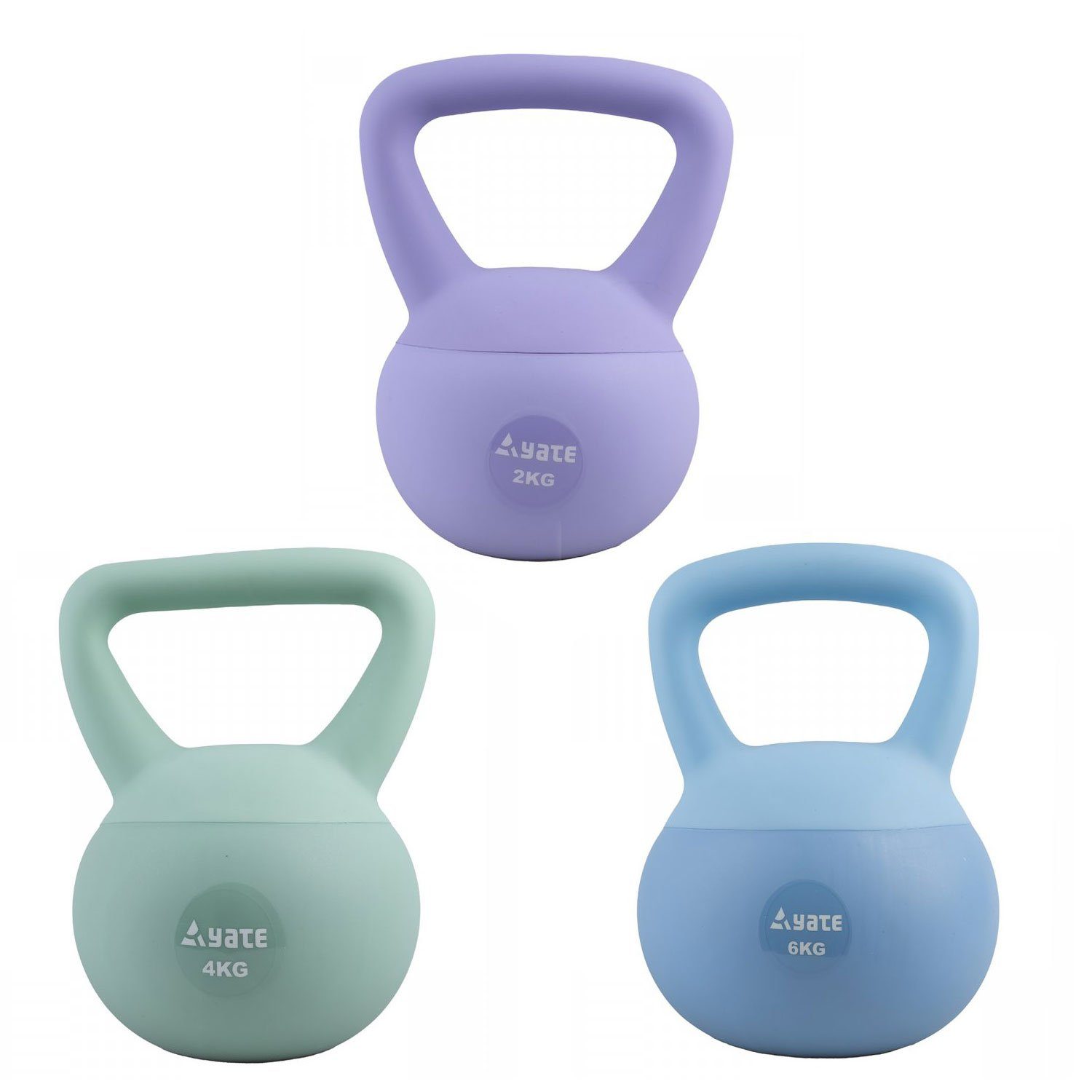 Yate Kettlebell Yate Kettlebell Soft Damen Fitness Kugelhantel weich 2kg 4kg 6kg, Soft