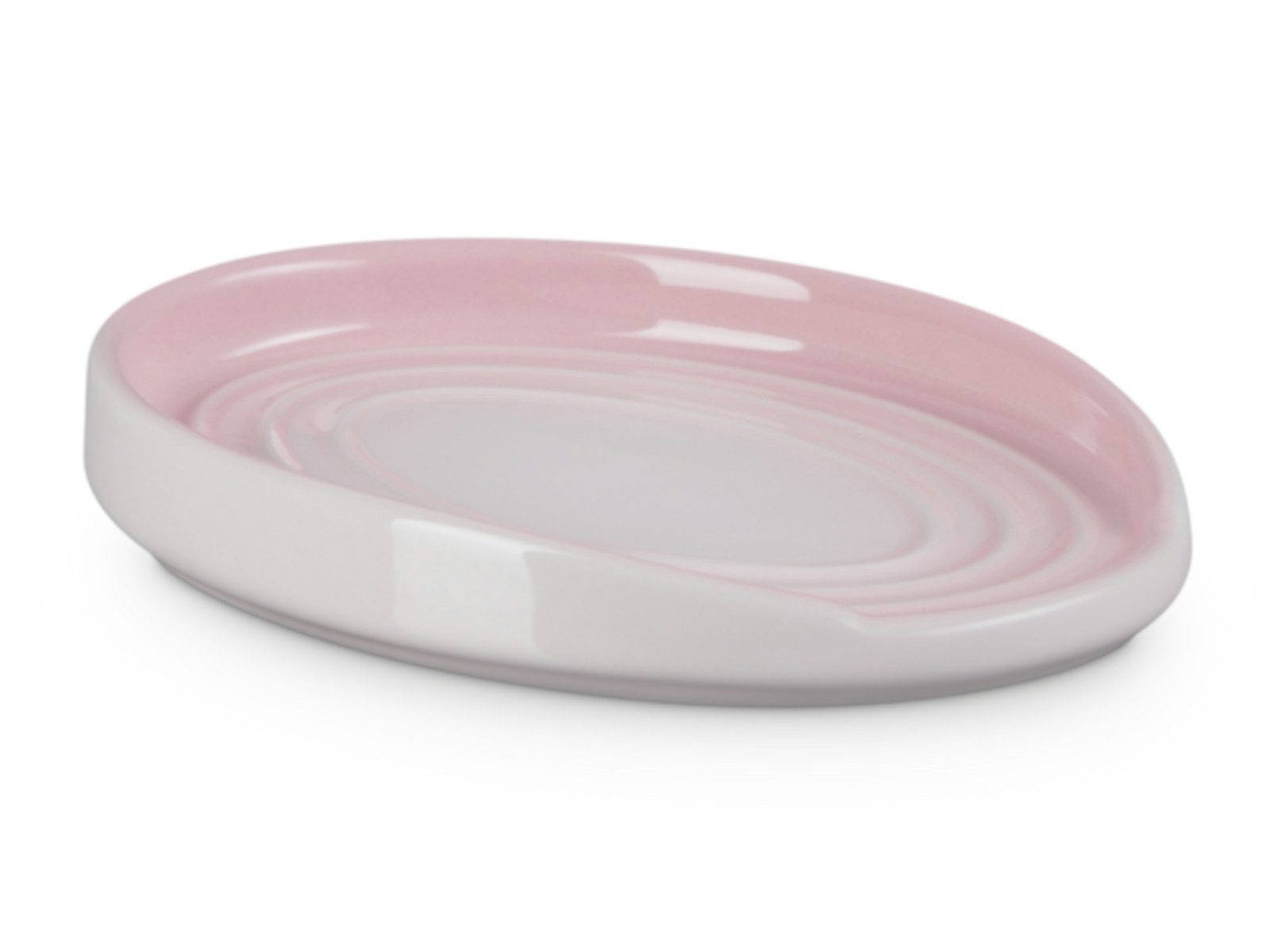 LE CREUSET Schüssel Löffelablage oval shell pink 16cm, Steingut, (Schüsseln & Schalen)