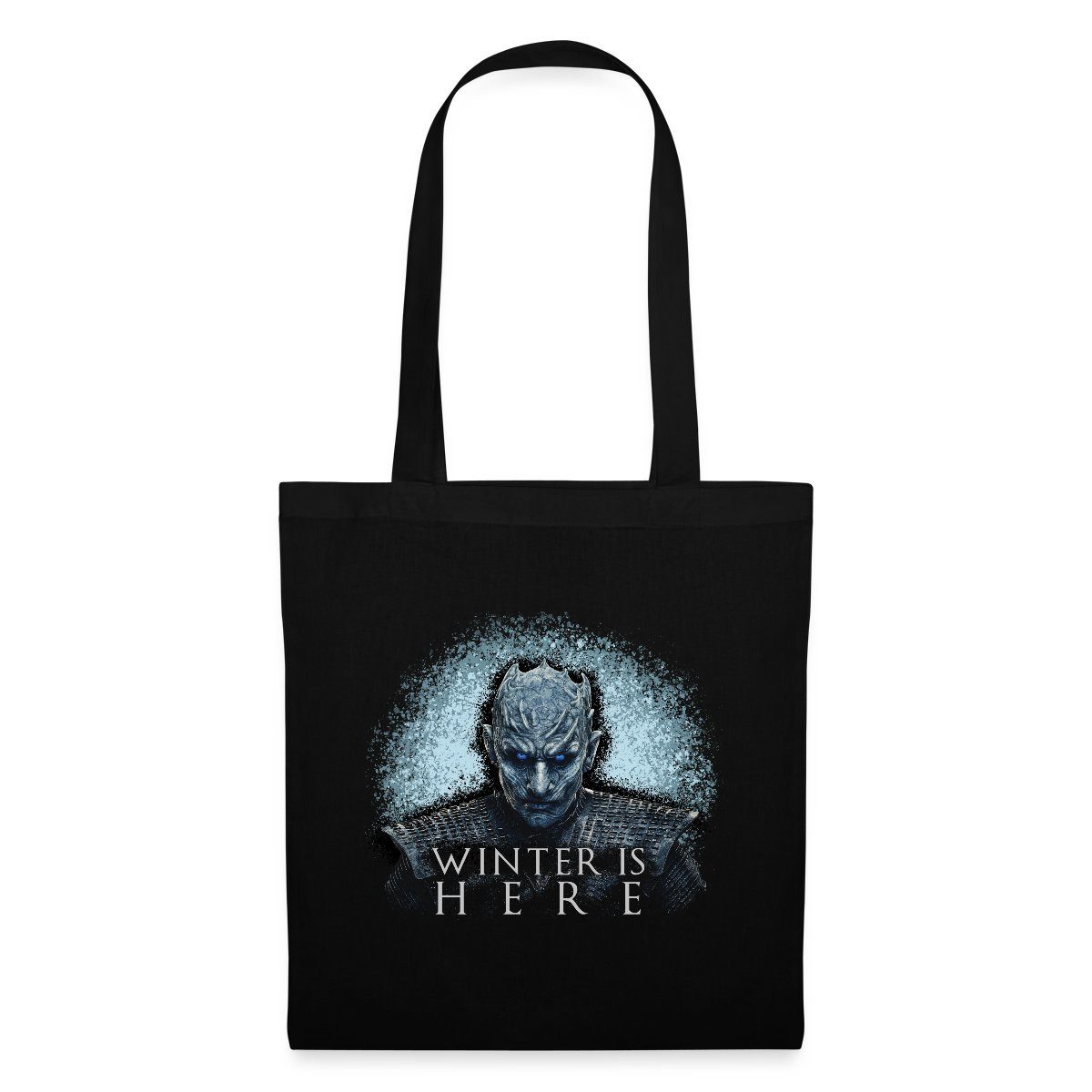 Spreadshirt Henkeltasche Game Of Thrones Night King Winter Is Here Stoffbeutel (1-tlg)