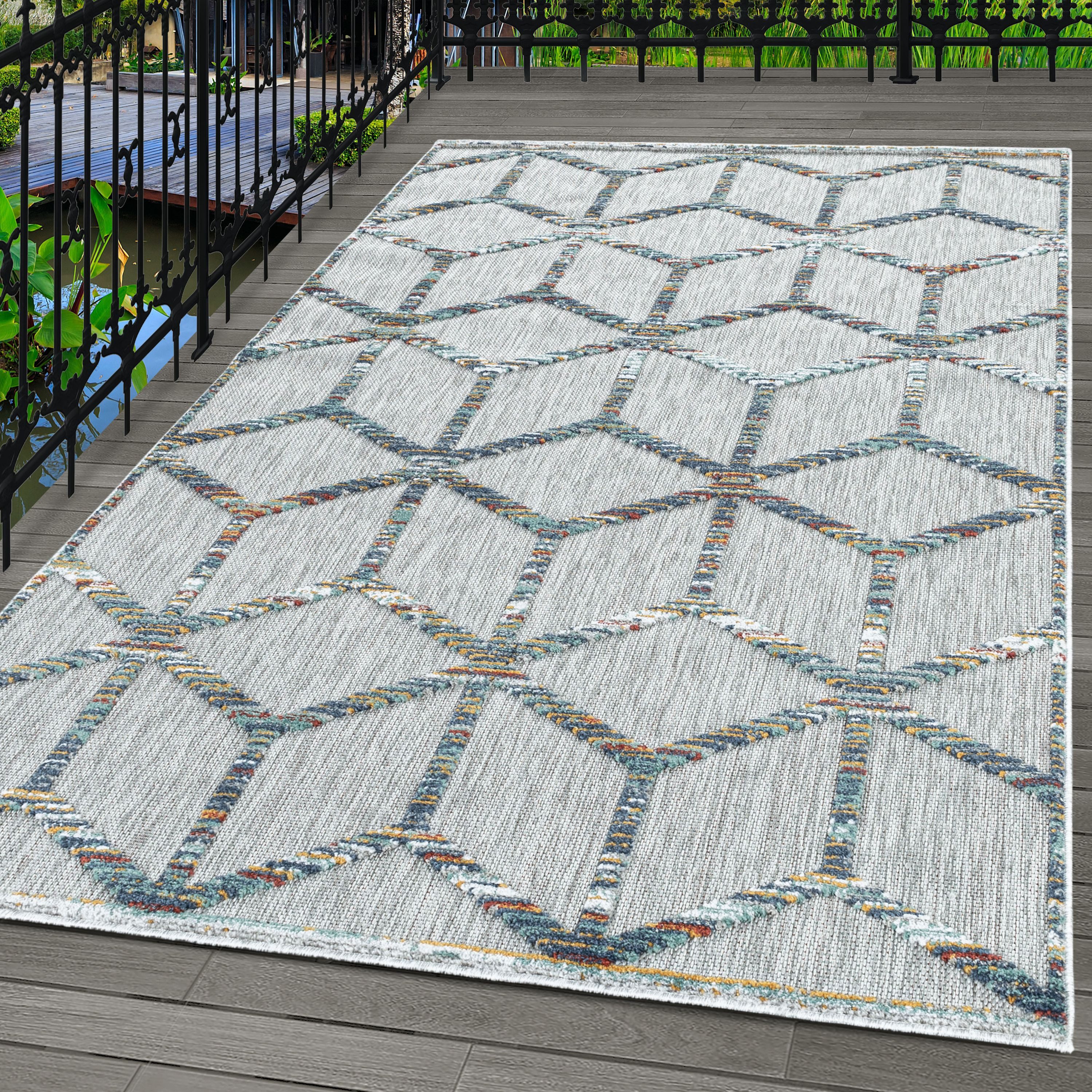 Carpettex Outdoorteppich Skandinavisches Design, Läufer, Höhe: 10 mm, Outdo günstig online kaufen
