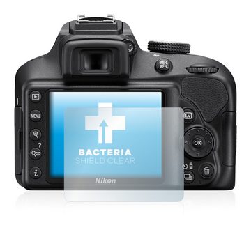 upscreen Schutzfolie für Nikon D3400, Displayschutzfolie, Folie Premium klar antibakteriell