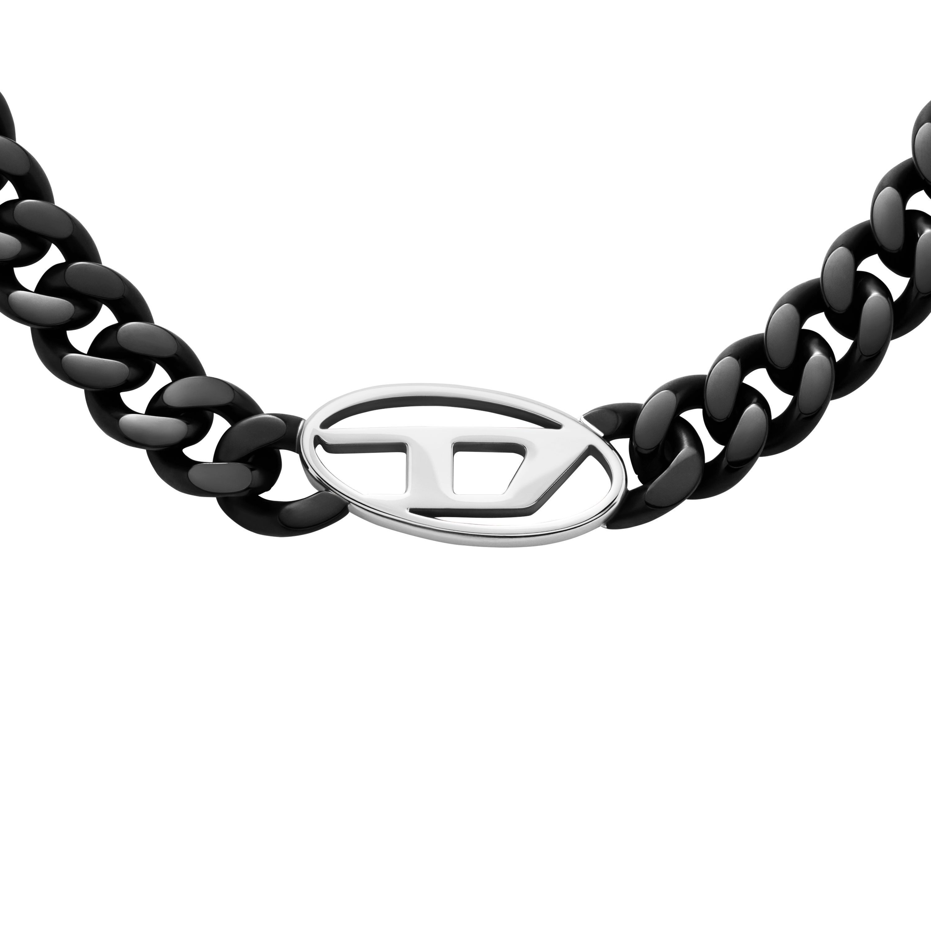 Diesel Kette mit Anhänger Schmuck Geschenk Edelstahl OVAL D LOGO günstig online kaufen