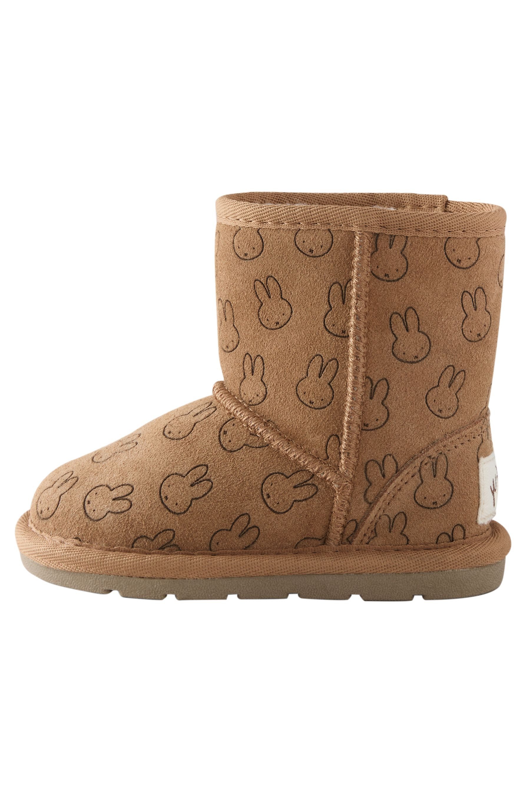 Next Miffy Hohe Schlupfstiefel aus Veloursleder Babystiefel (1-tlg)
