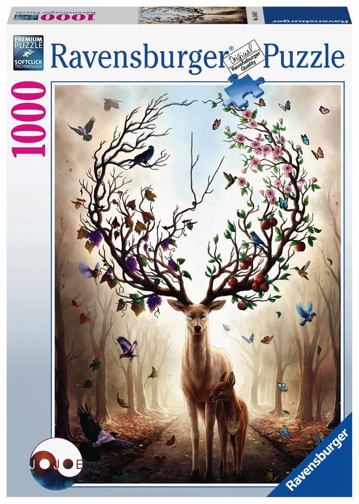 Ravensburger Puzzle 1000 Teile Ravensburger Puzzle Magischer Hirsch 15018, 1000 Puzzleteile