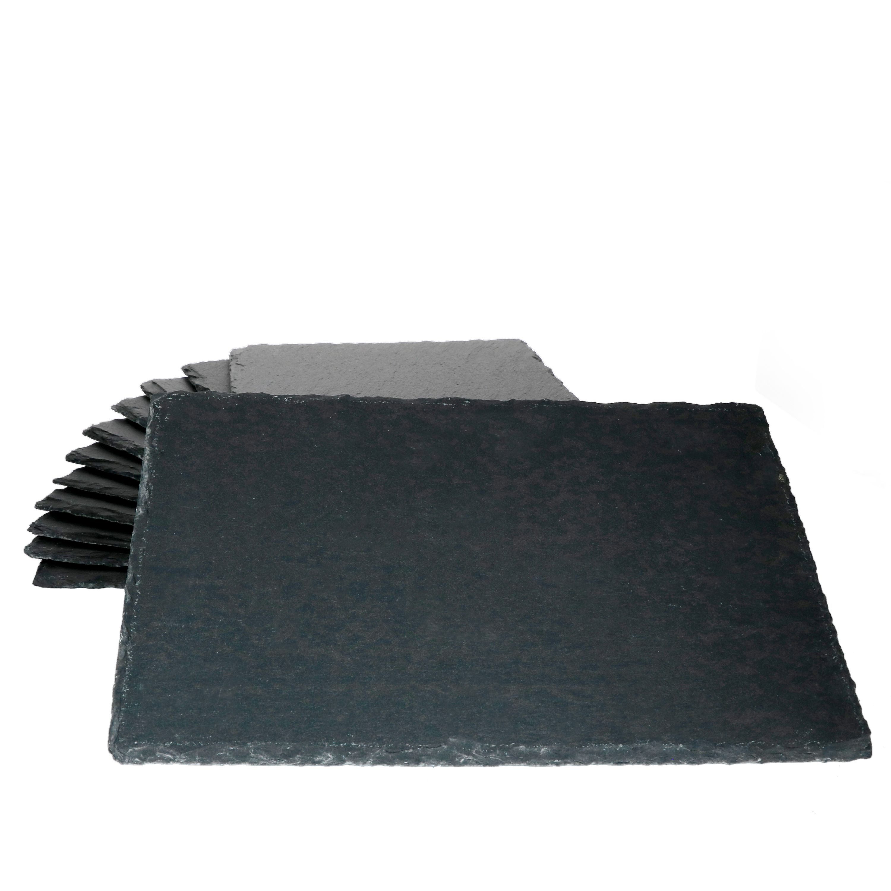 MamboCat Servierplatte 12er Set Schieferplatte 20x30 cm - 23464665, Schiefer
