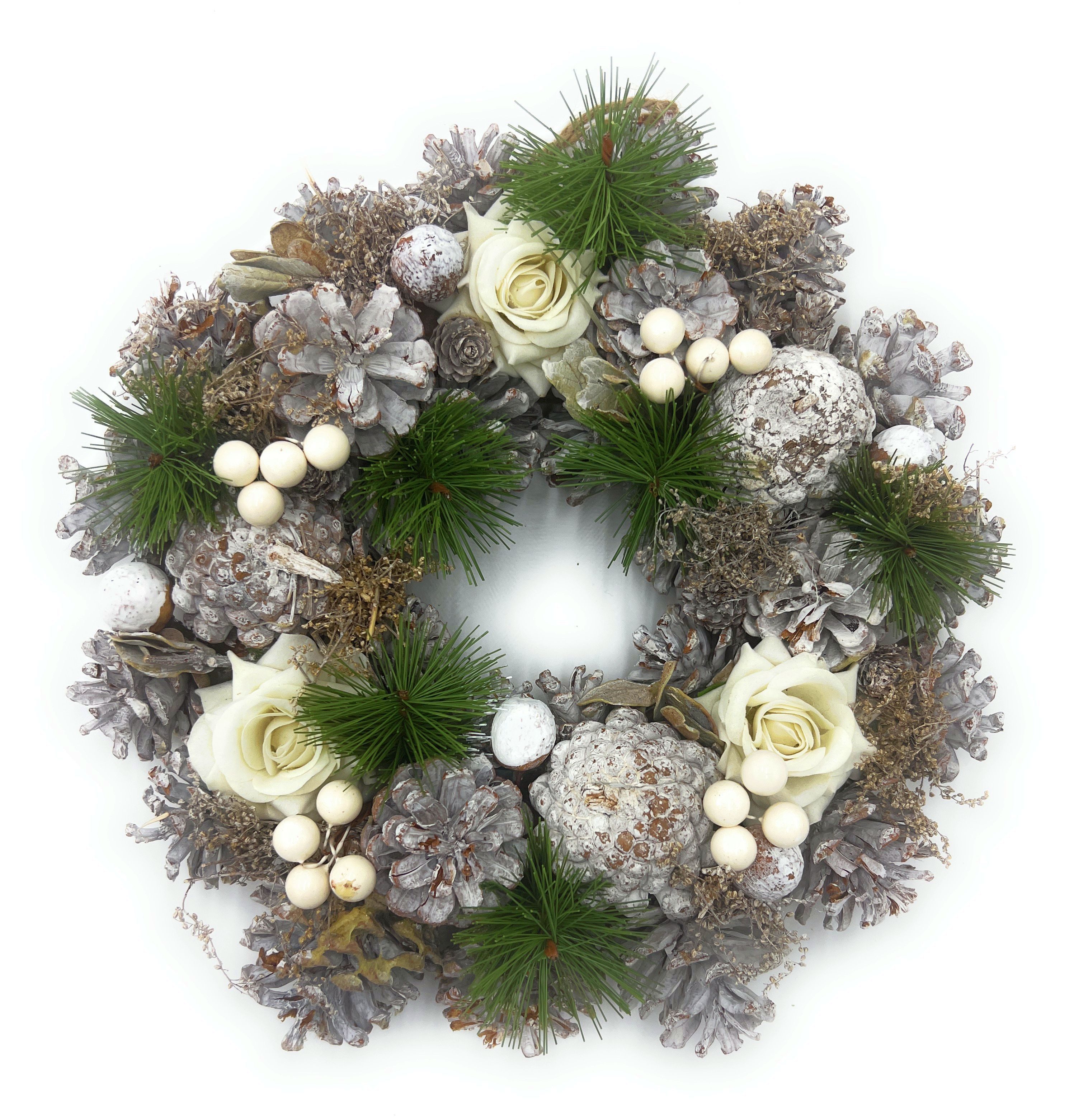 Small-Preis Dekokranz Türkranz Ø 30 cm – Handarbeit aus Zapfen mit saisonal günstig online kaufen