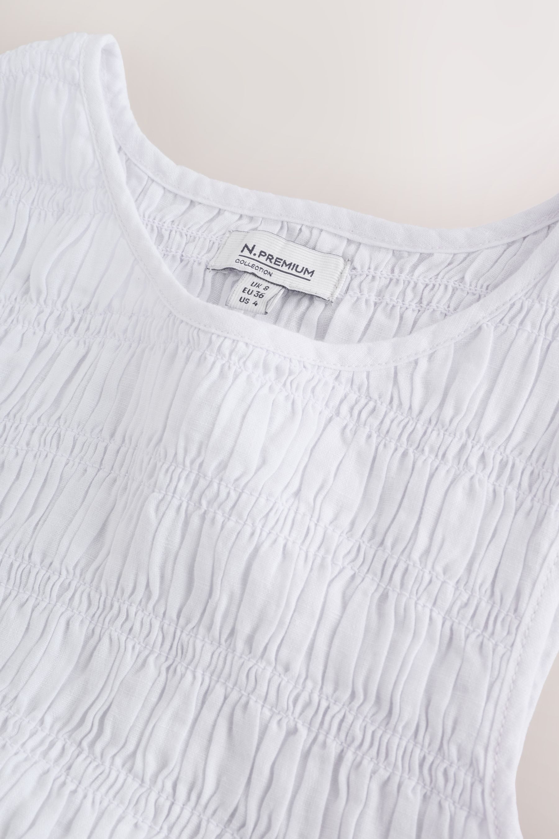 Next Midikleid Gesmoktes Midi-Sommerkleid (1-tlg)