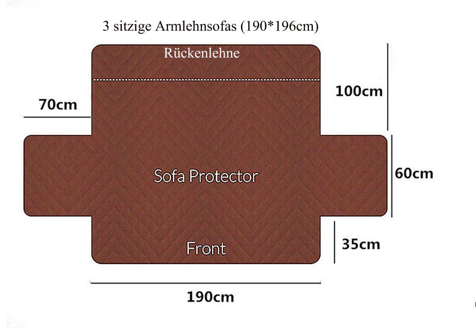 Coonoor Sofaschoner Sofa Überzug, Sofabezug Wasserdicht Mit Gummiband, Wohn günstig online kaufen