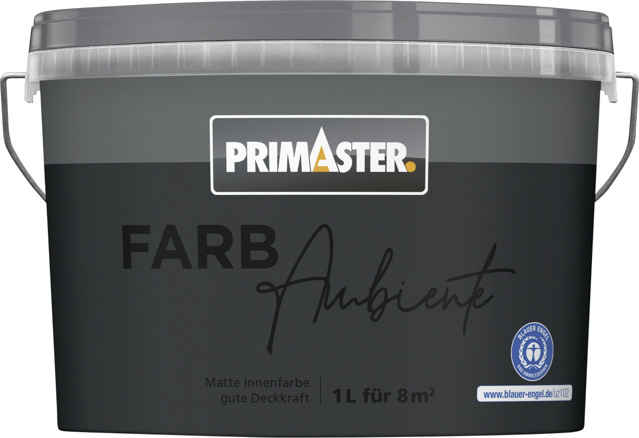 Primaster Wandfarbe Primaster Farbambiente Wandfarbe matt anthrazit 1