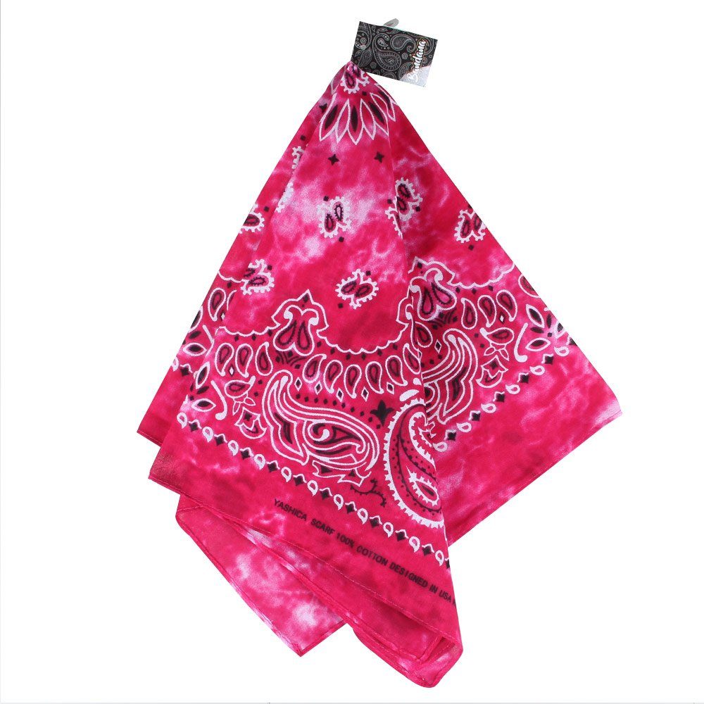 Bandana Goodman Bandana Paisley 54 Halstuch Design 54 ca. Baumwolle x floral Kopftuch pink cm, Blüten