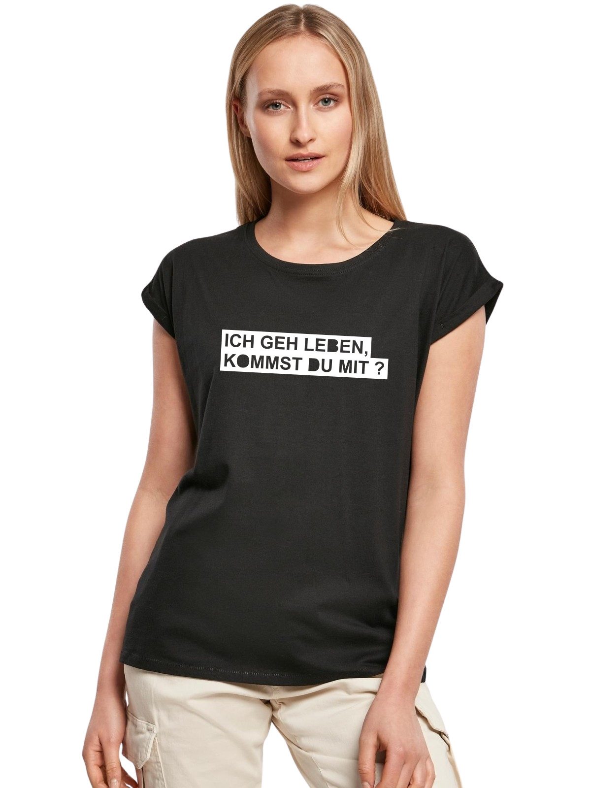 Be Famous Print-Shirt Classic Roll Up GEHLEBEN (1-tlg., keine)